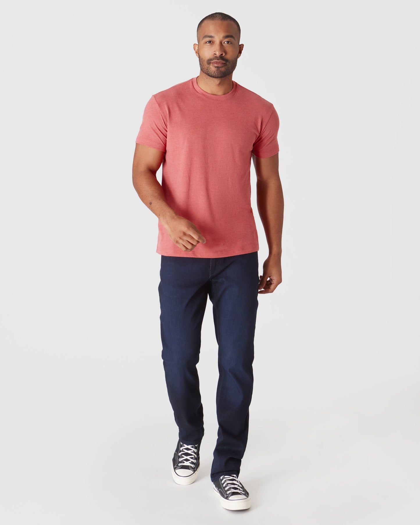 Heather Garnet Classic Crew Neck