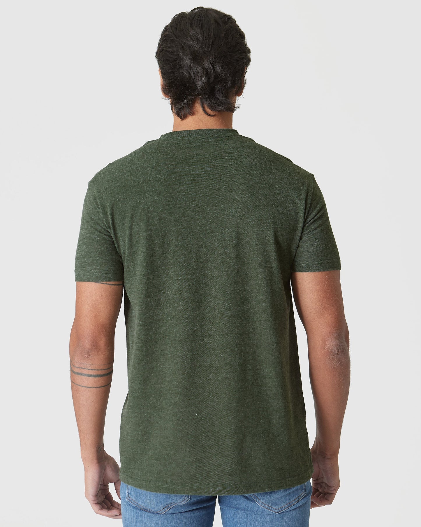 Racing Green Heather Classic Crew Neck