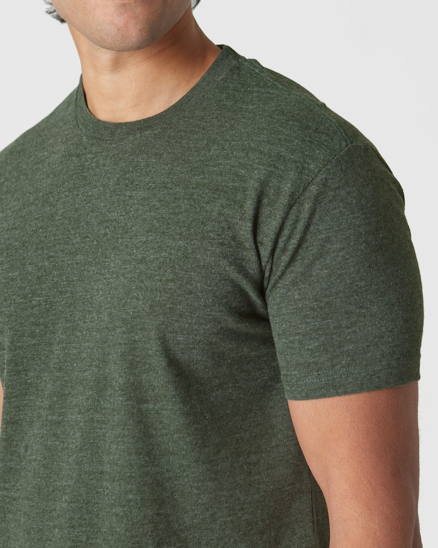Racing Green Heather Classic Crew Neck