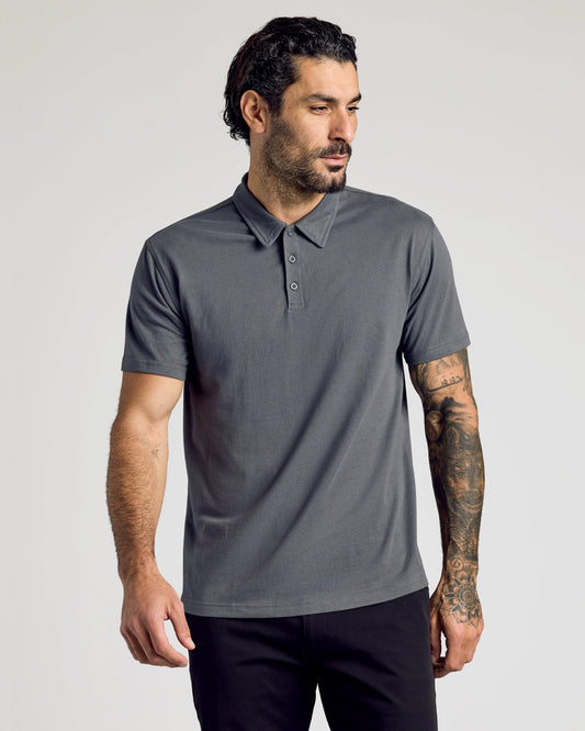 Carbon Short Sleeve Polo