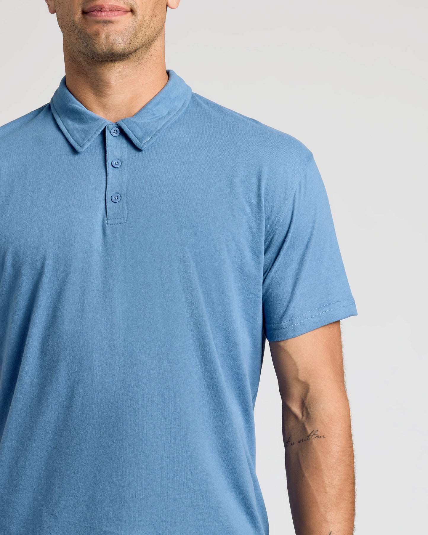 Indigo Short Sleeve Polo