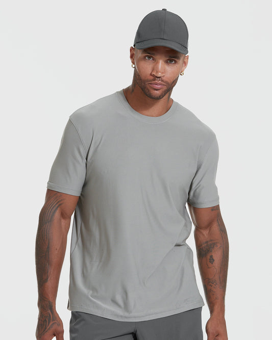 Iron Gray Active Crew Neck Tee