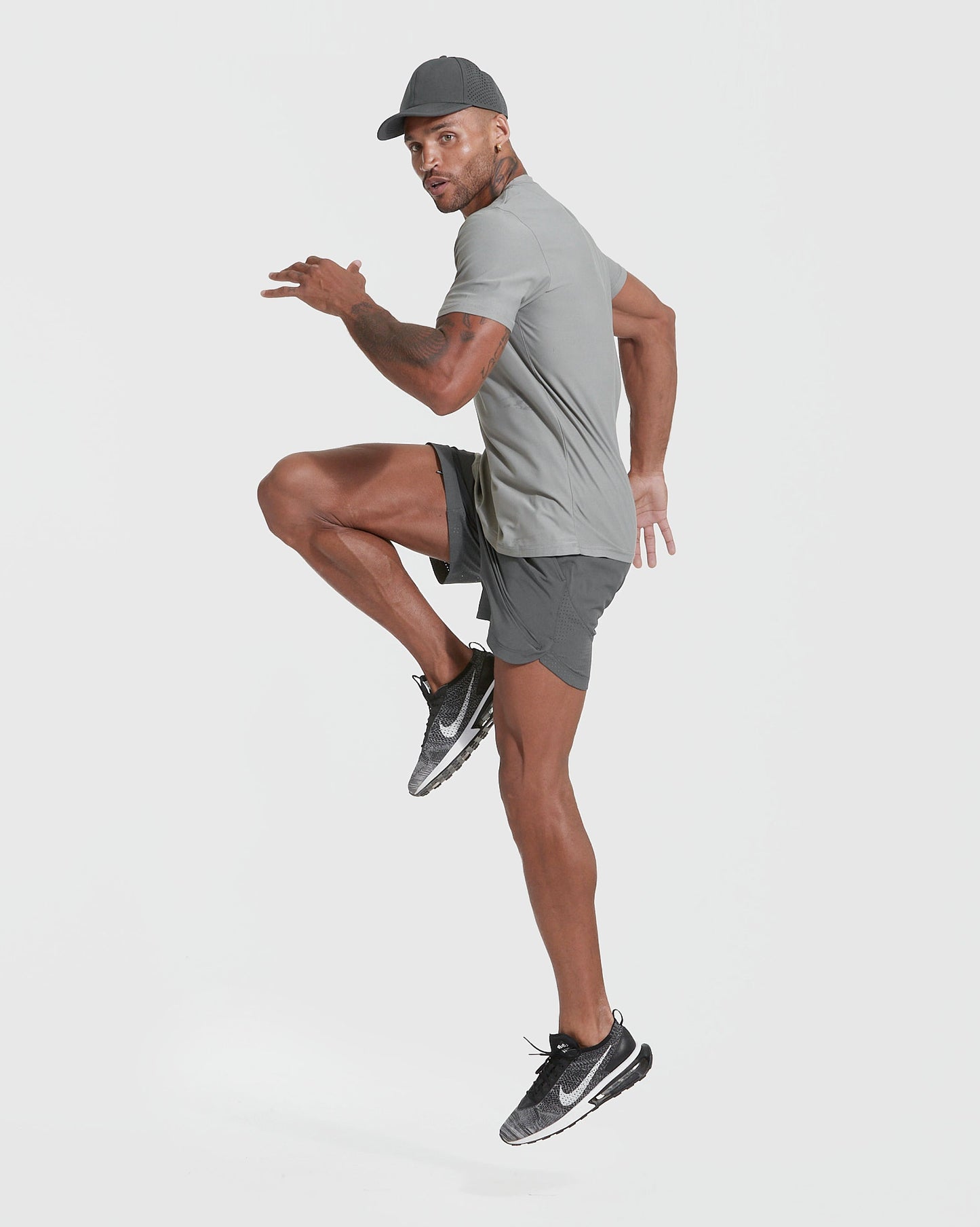 Iron Gray Active Crew Neck Tee