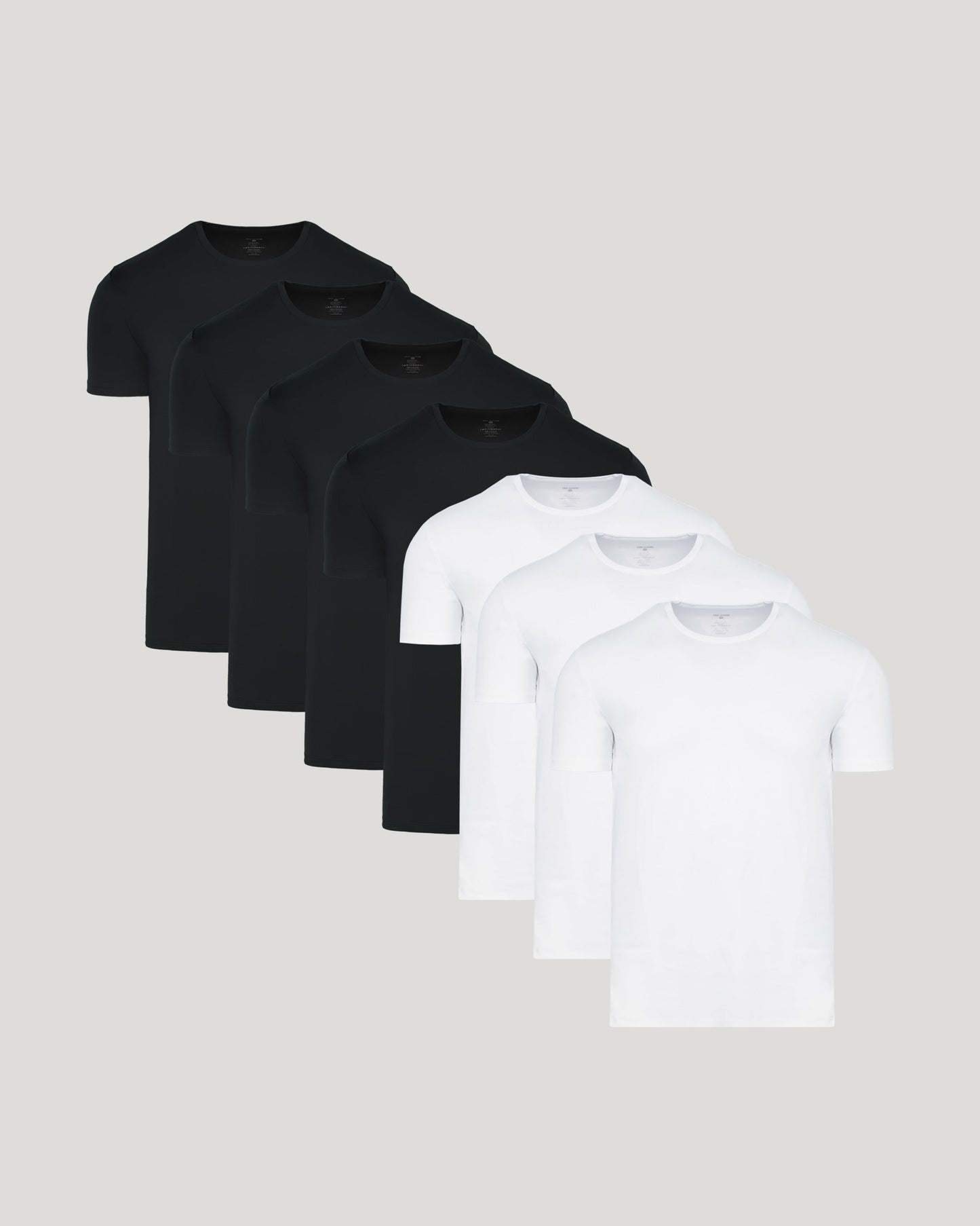 Black & White Pima Crew Neck 7-Pack
