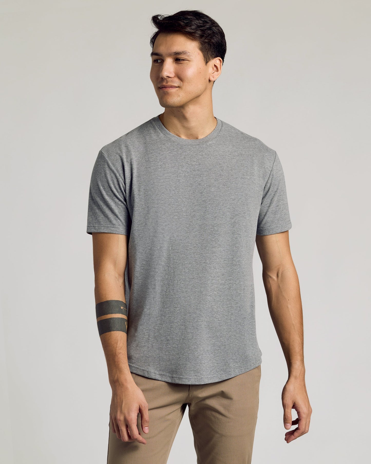 The Staple Curved Hem Classic Crew Neck 3-Pack