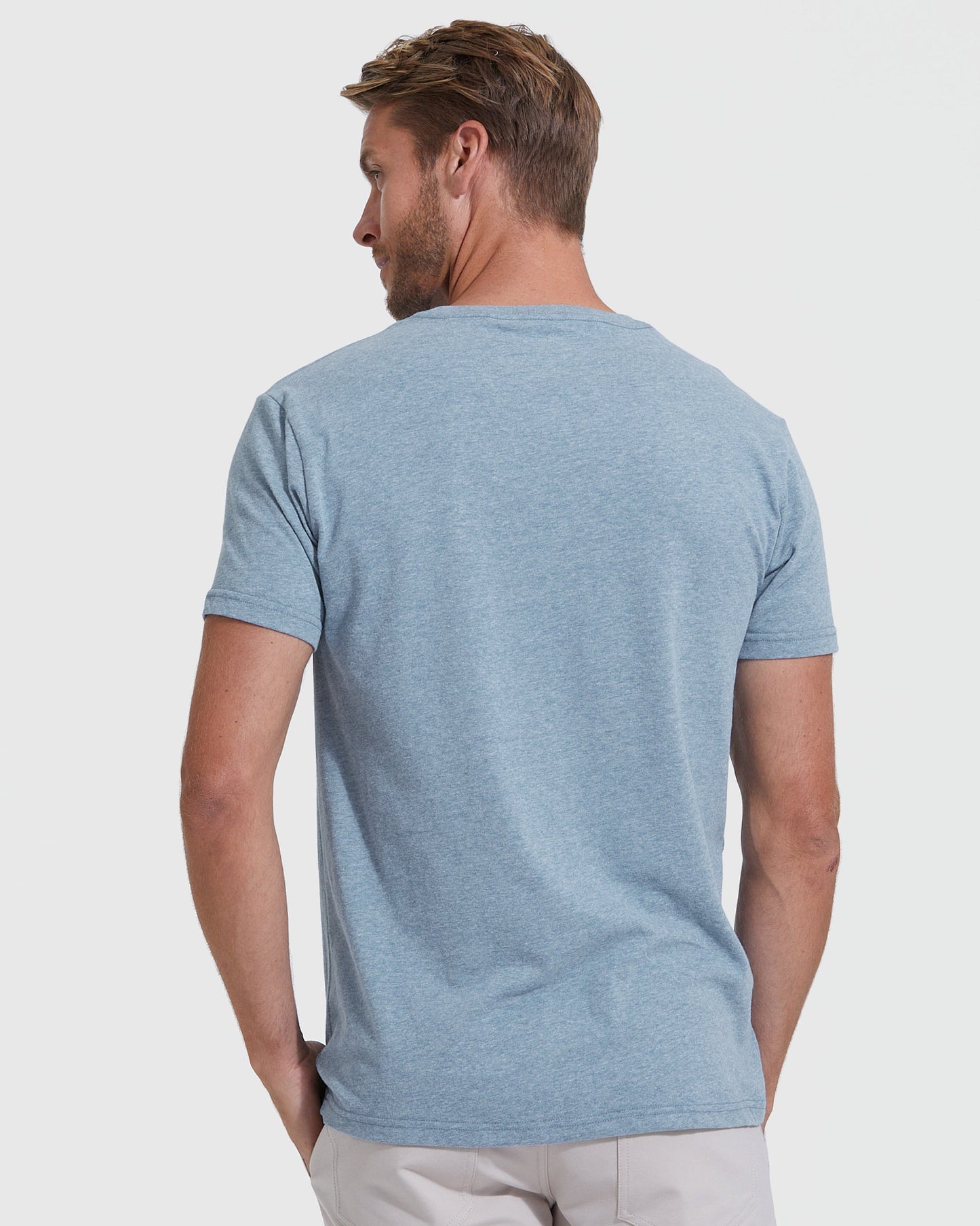 Heather Indigo Classic V-Neck