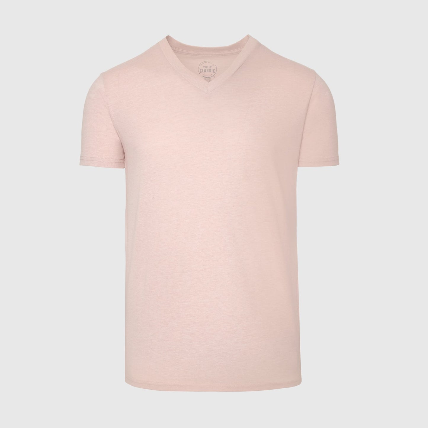 Heather Dusty Pink Classic V-Neck