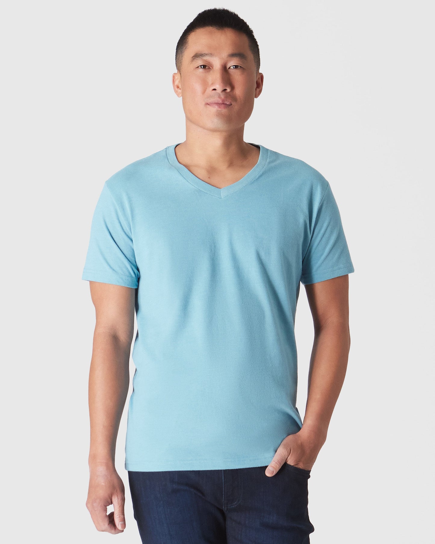 Heather Voyager Classic V-Neck