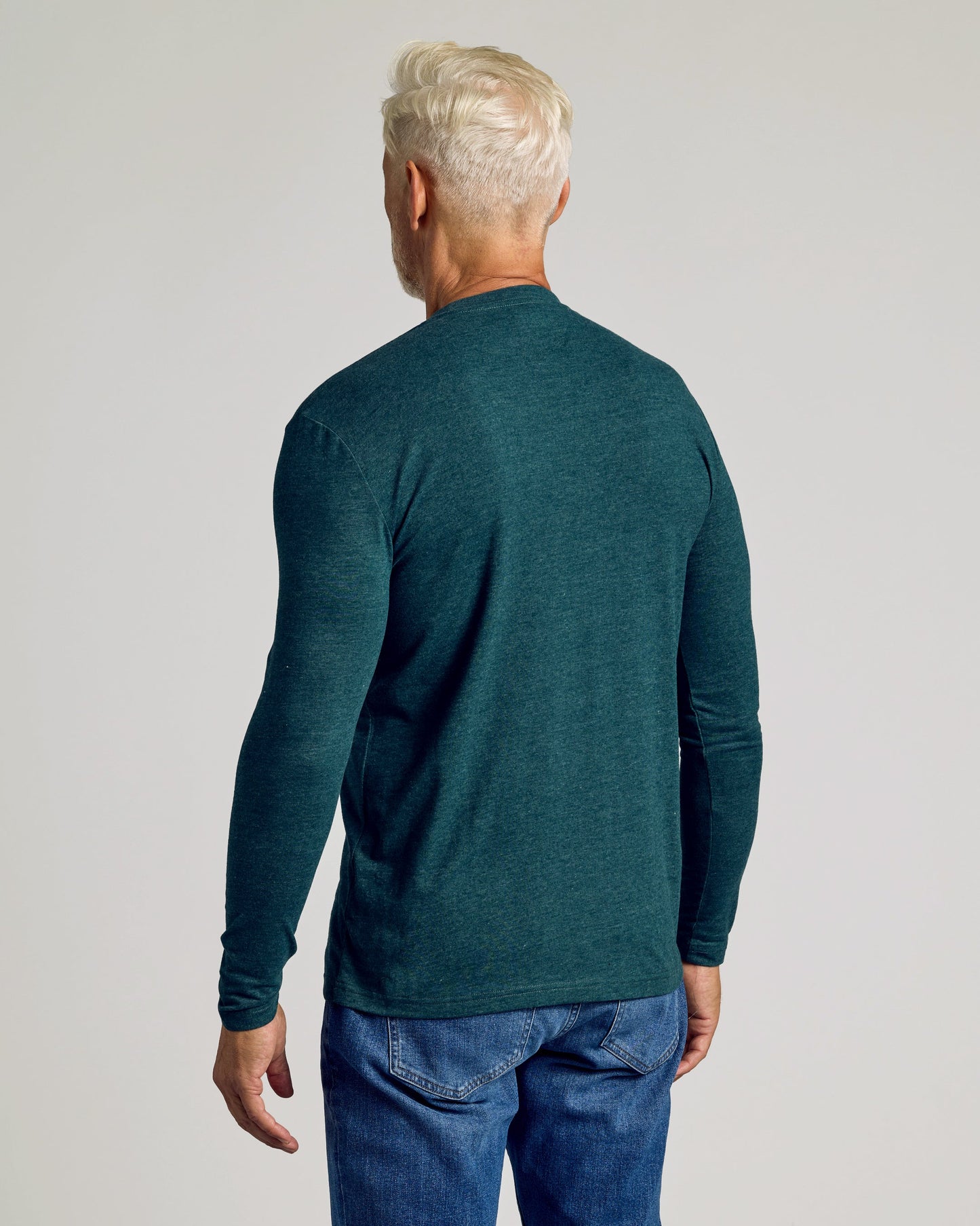Dark Heather Seafarer Classic Long Sleeve Crew Neck