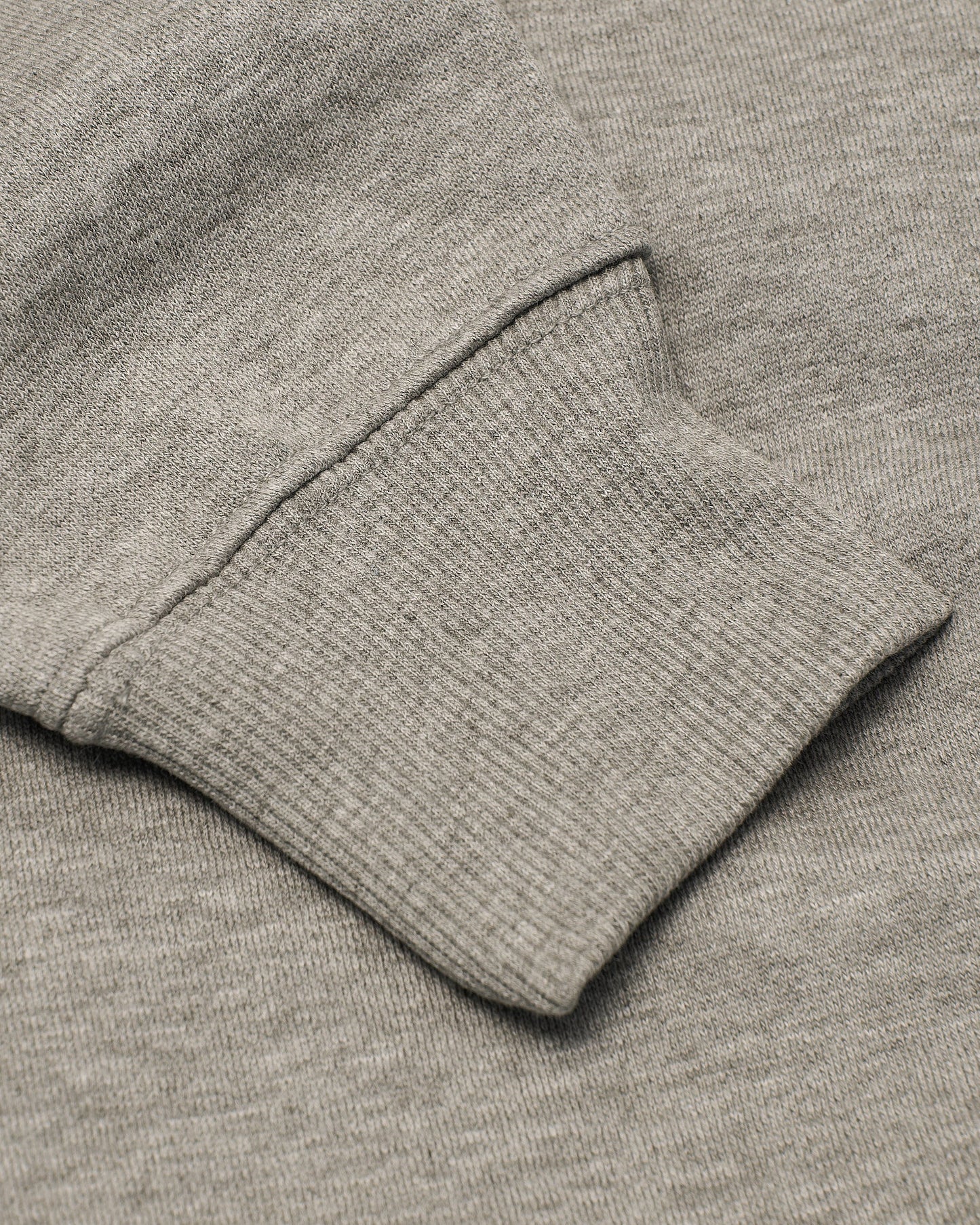 Dark Heather Gray Fleece French Terry Pullover Crew Neck