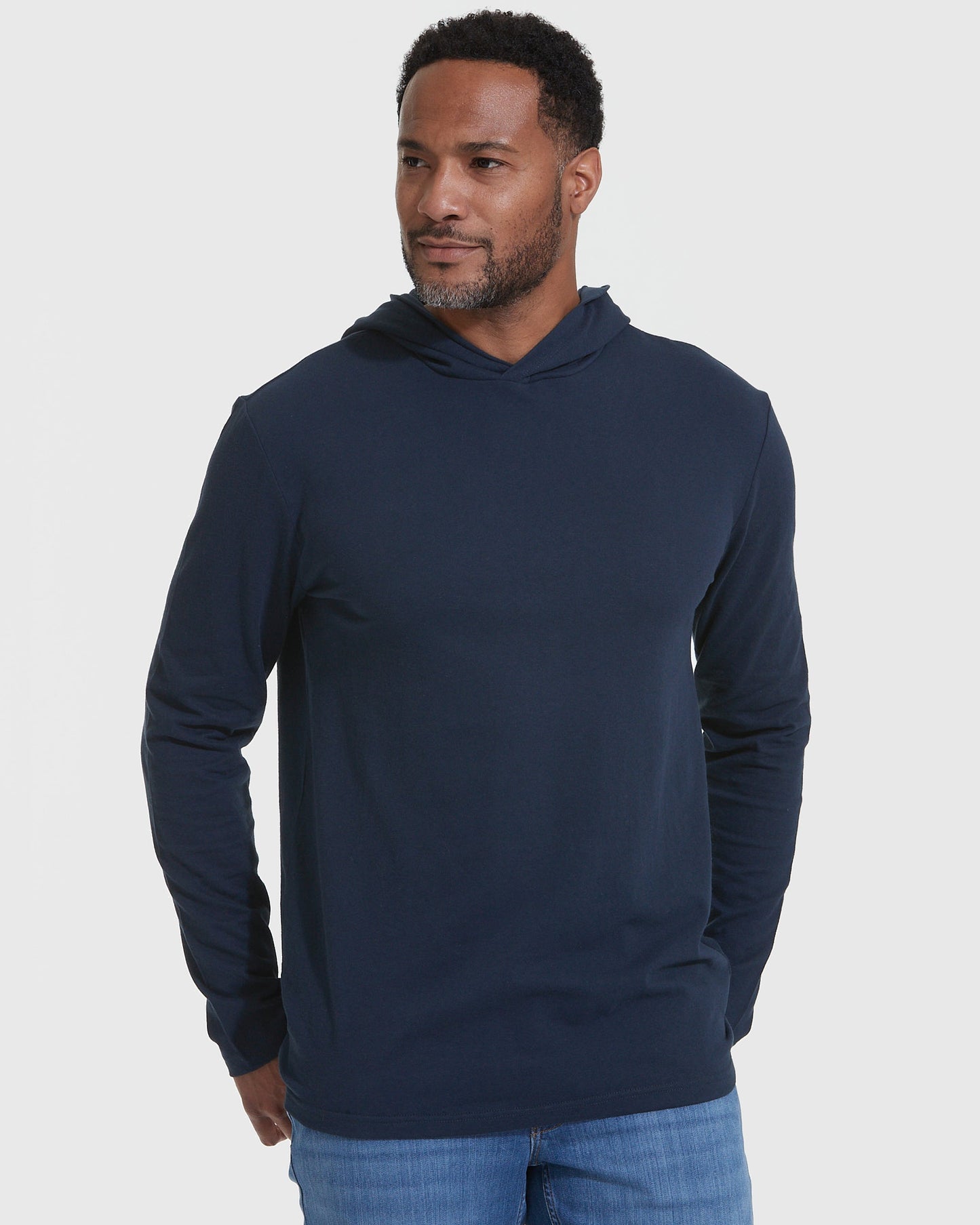 Navy Hooded Long Sleeve T-Shirt 2-Pack
