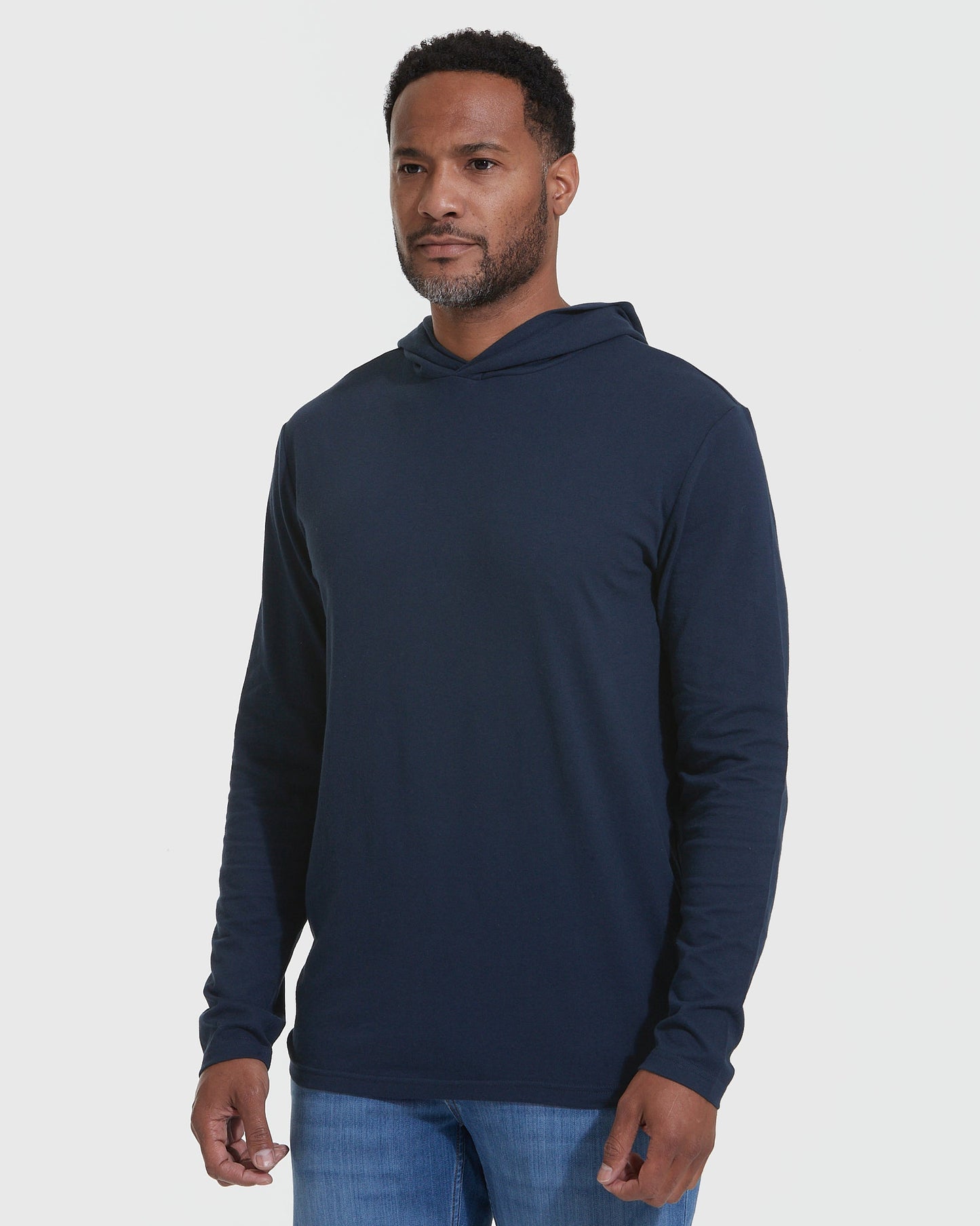Navy Hooded Long Sleeve T-Shirt 2-Pack