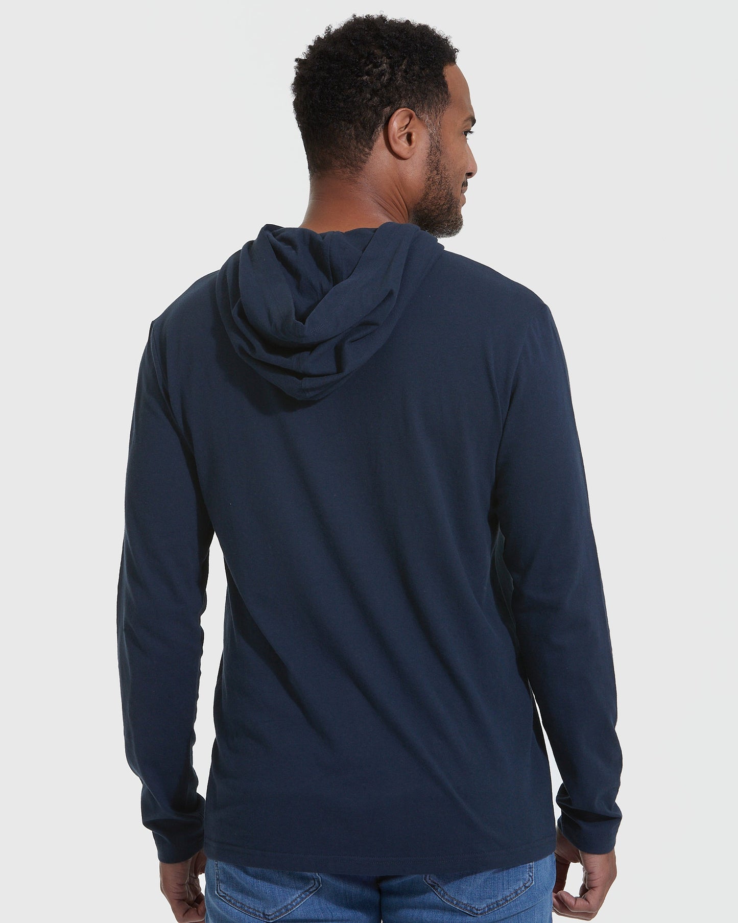 Navy Hooded Long Sleeve T-Shirt 2-Pack