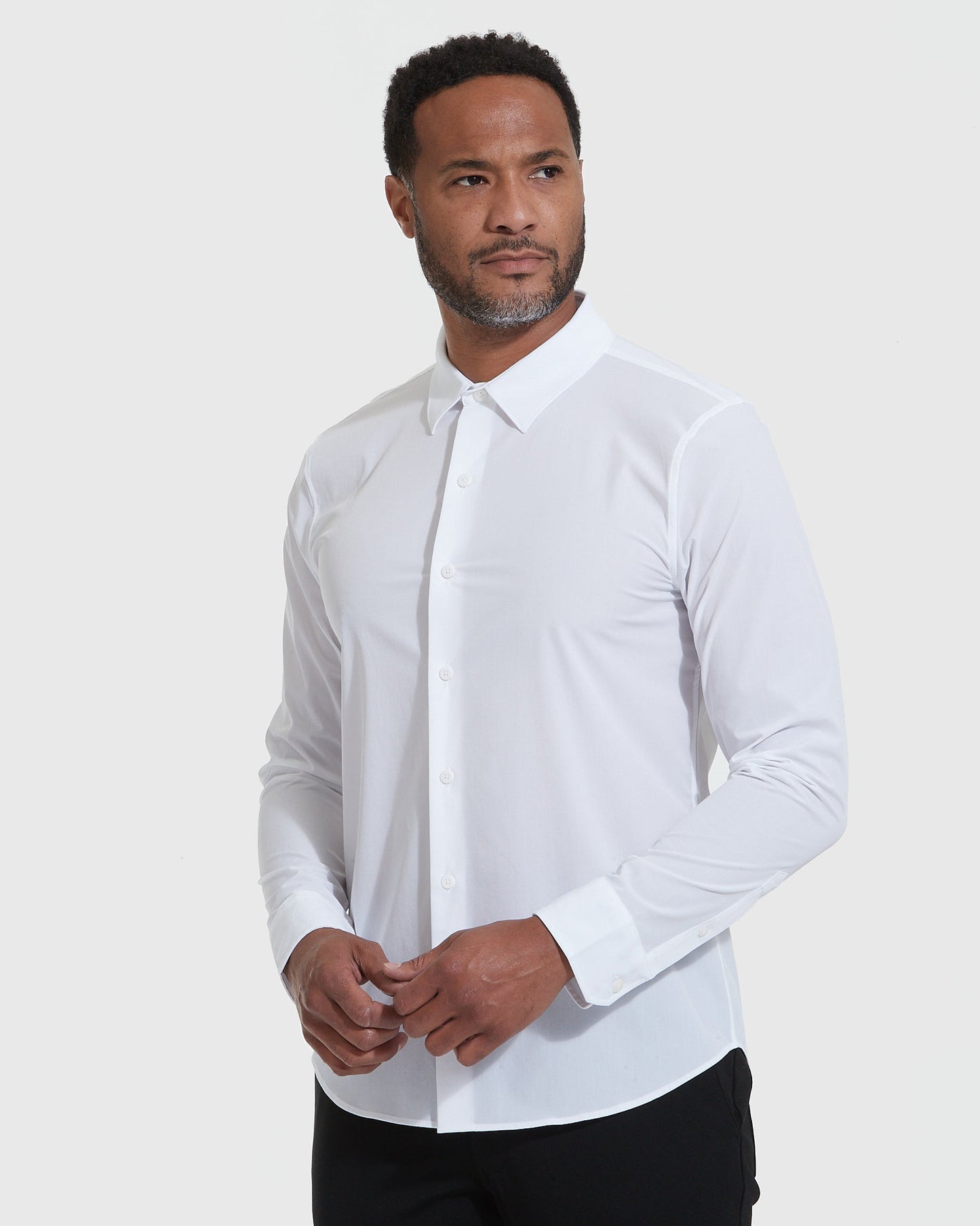 Black & White Commuter Long Sleeve Shirt 2-Pack