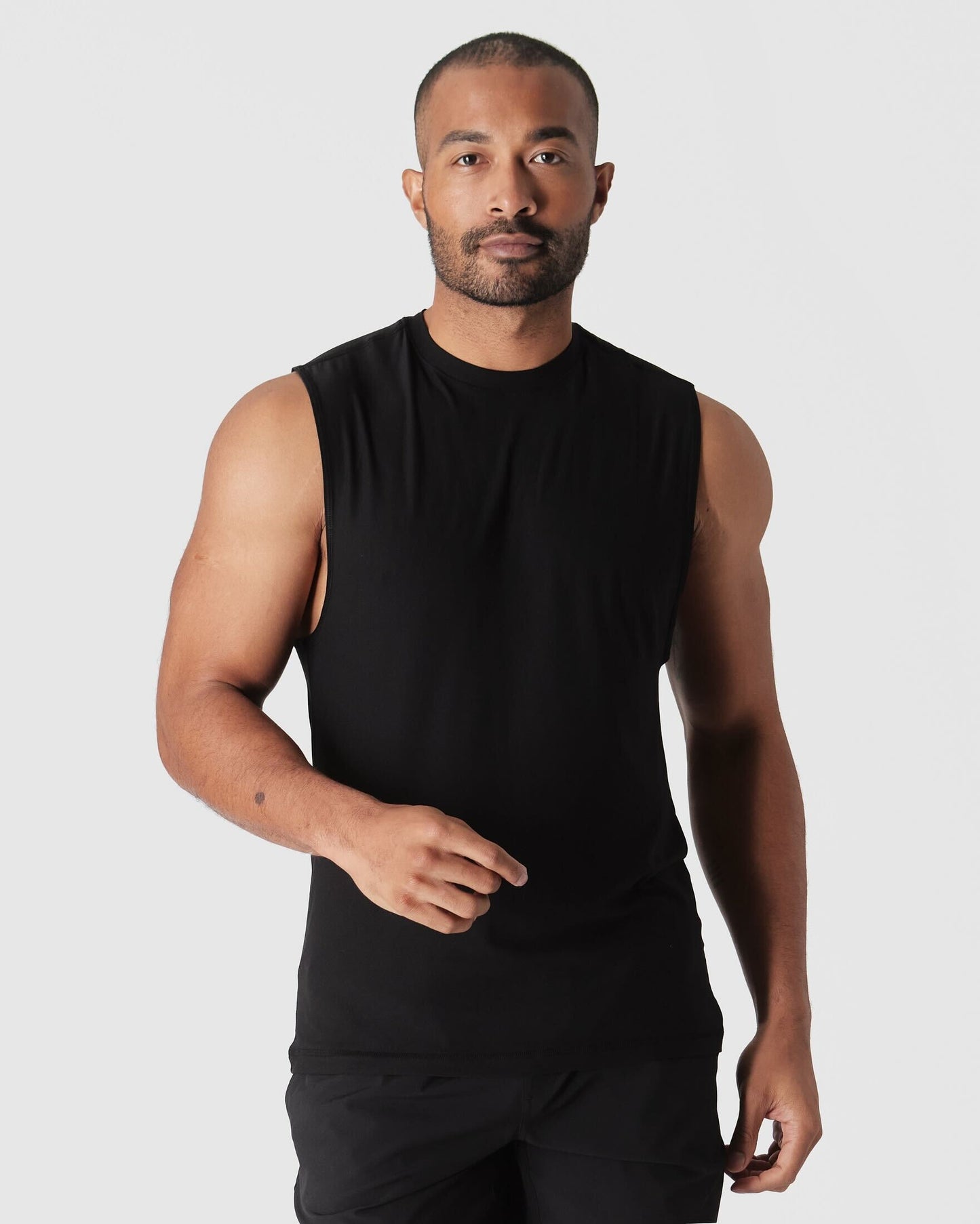 Black Sleeveless Active Muscle Tee 3-Pack