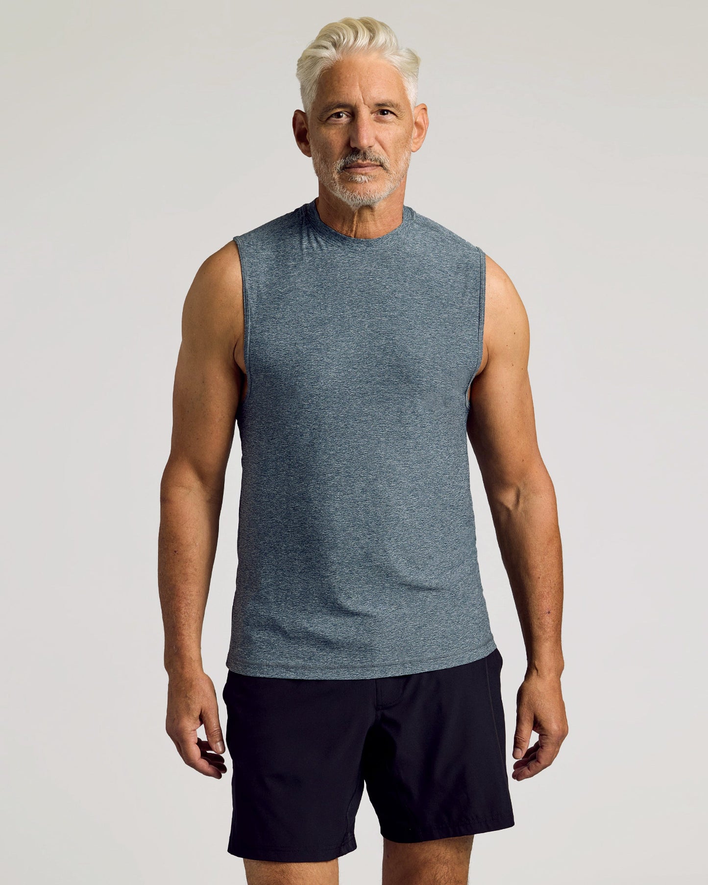 Heather Sleeveless Active Muscle Tee 6-Pack