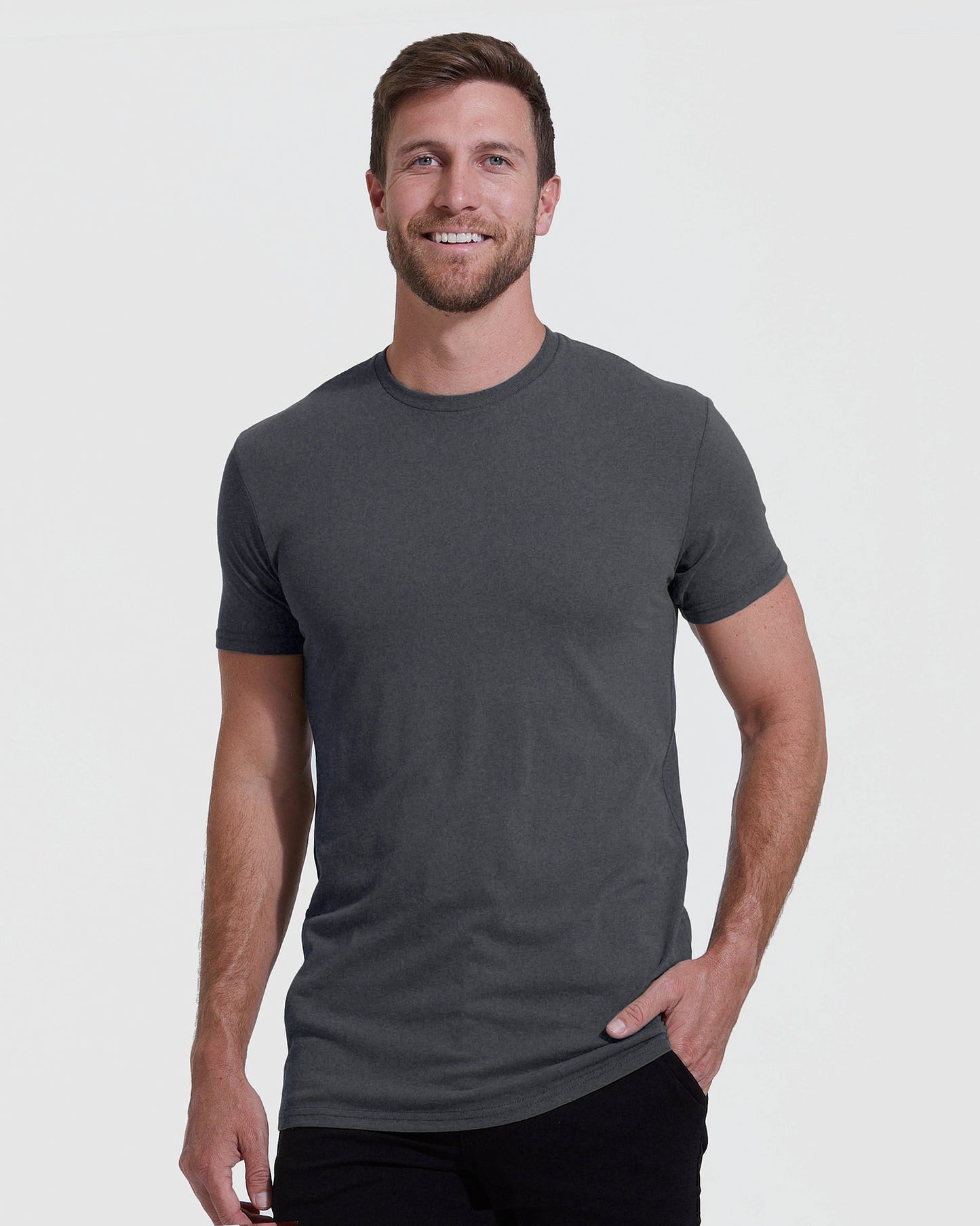 Classic Tall Straight Hem Crew Neck T-Shirt 3-Pack