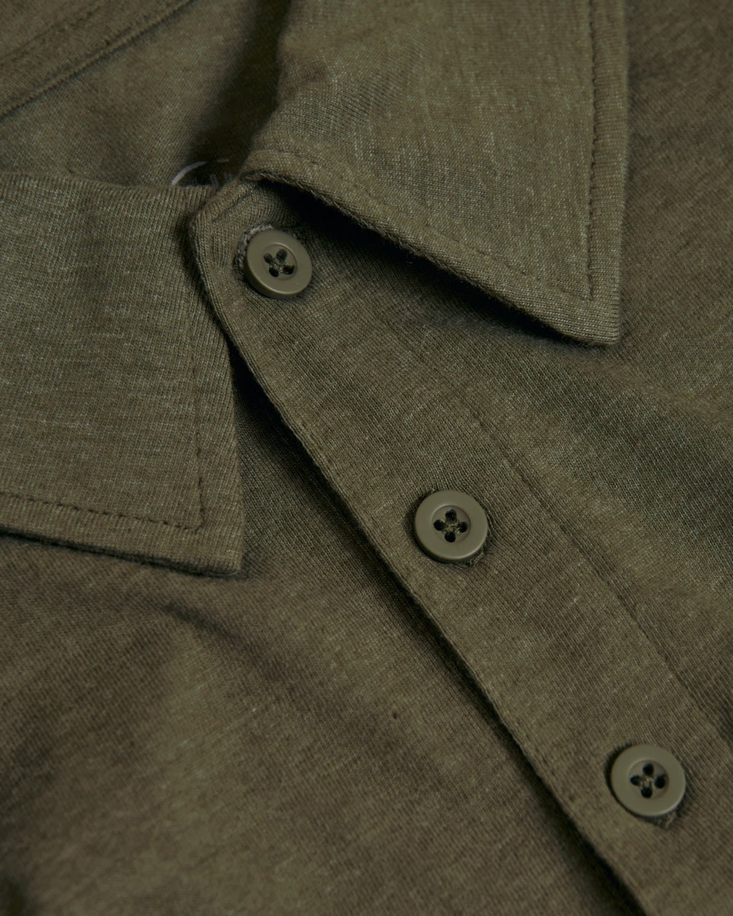 Heather Military Green Short Sleeve Tall Polo