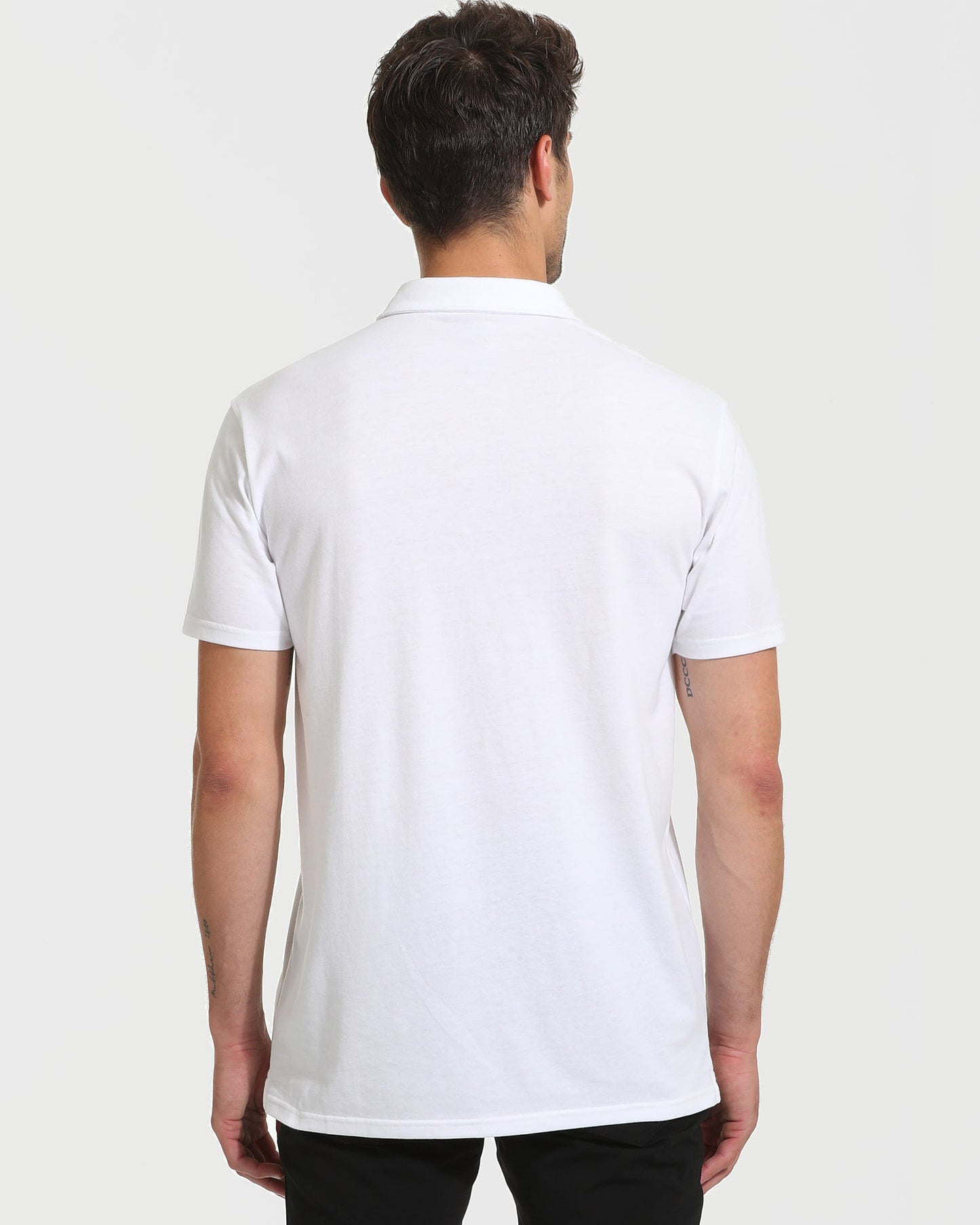 All White Tall Classic Polo 3-Pack