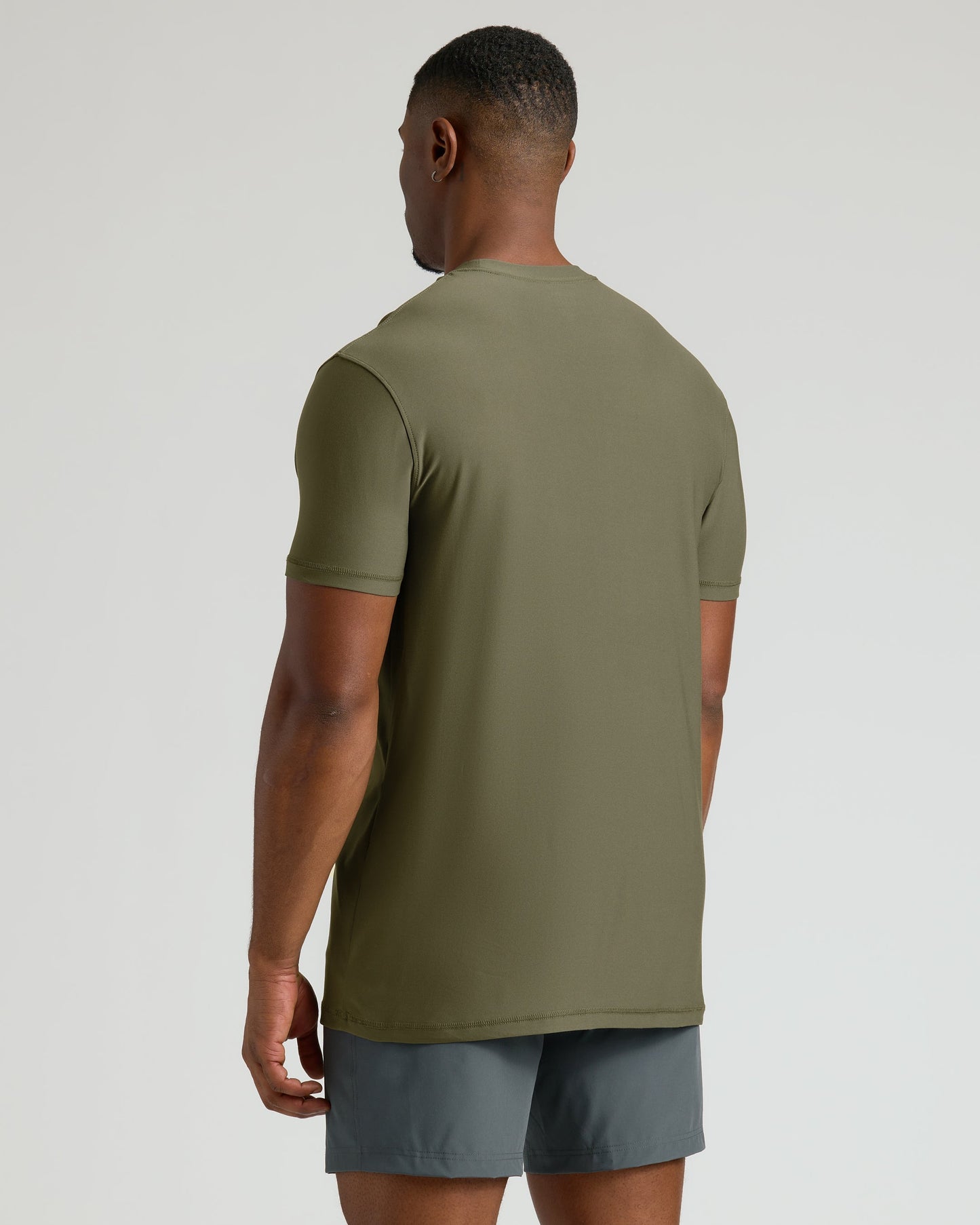Military Green Tall Active Crew Neck 2.0