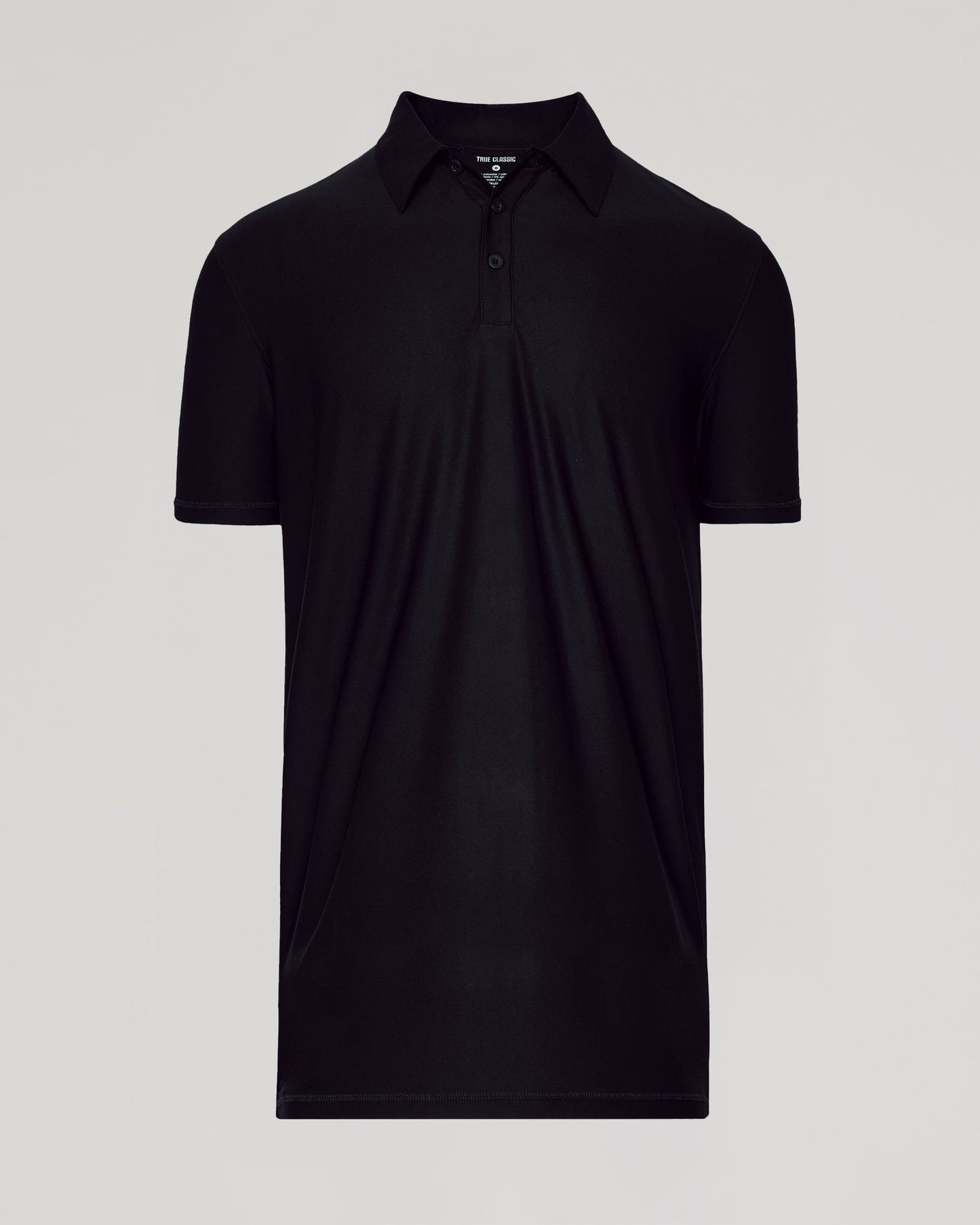 Black Short Sleeve Tall Active Polo