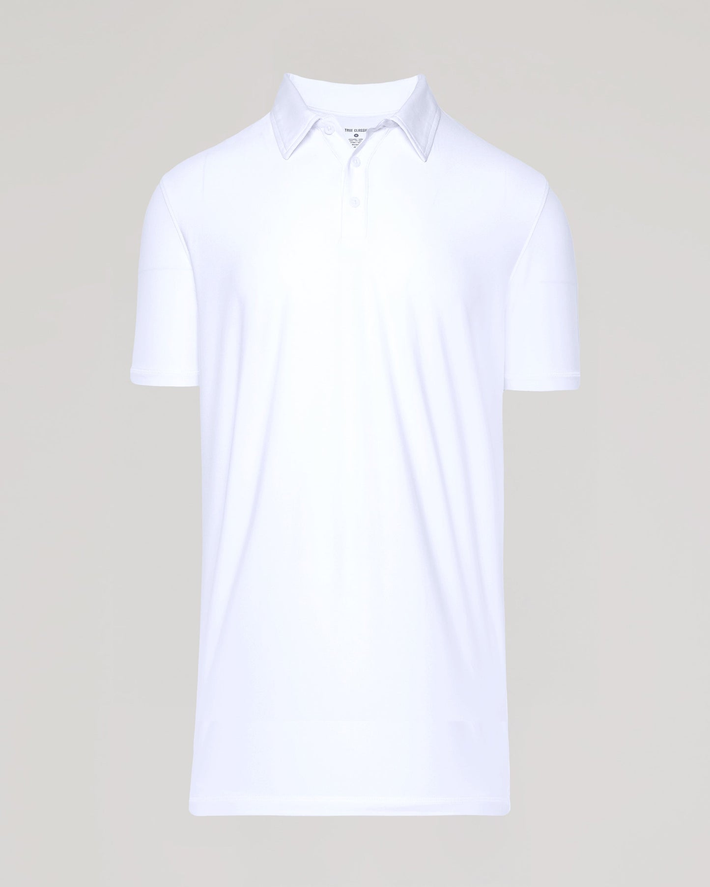 White Short Sleeve Tall Active Polo
