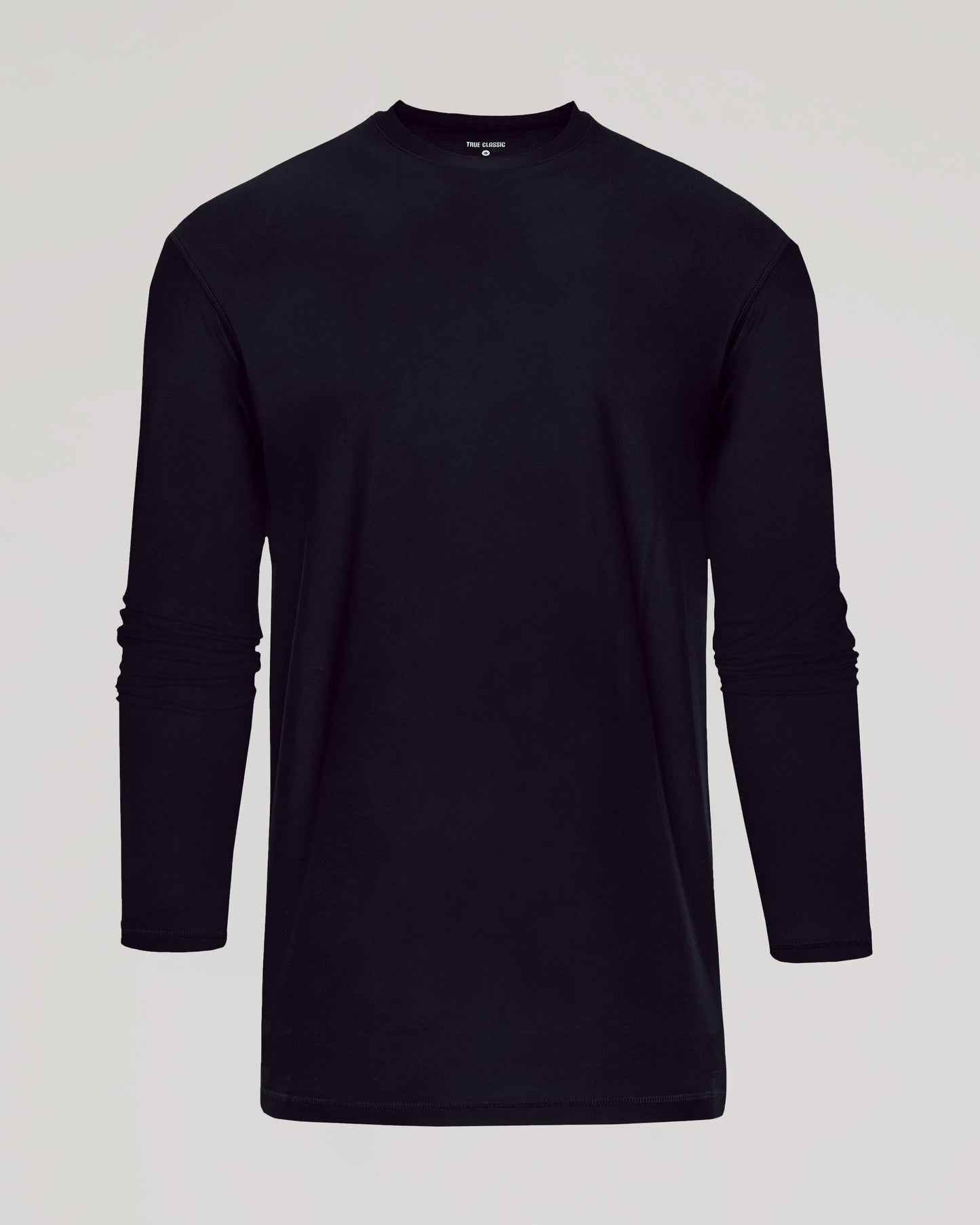 Black Long Sleeve Tall Active Crew
