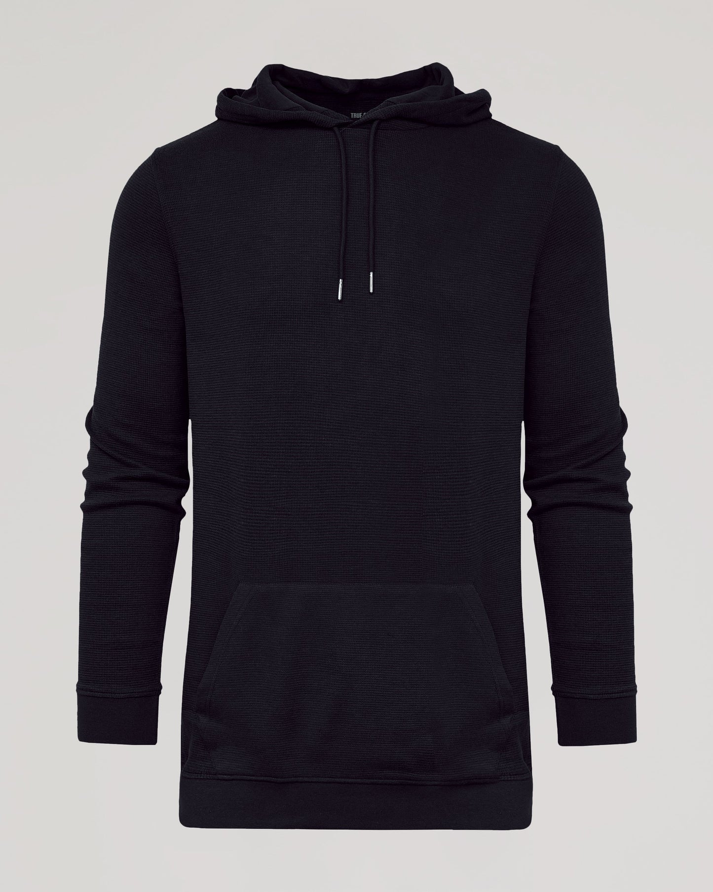 Black Tall Waffle Hoodie