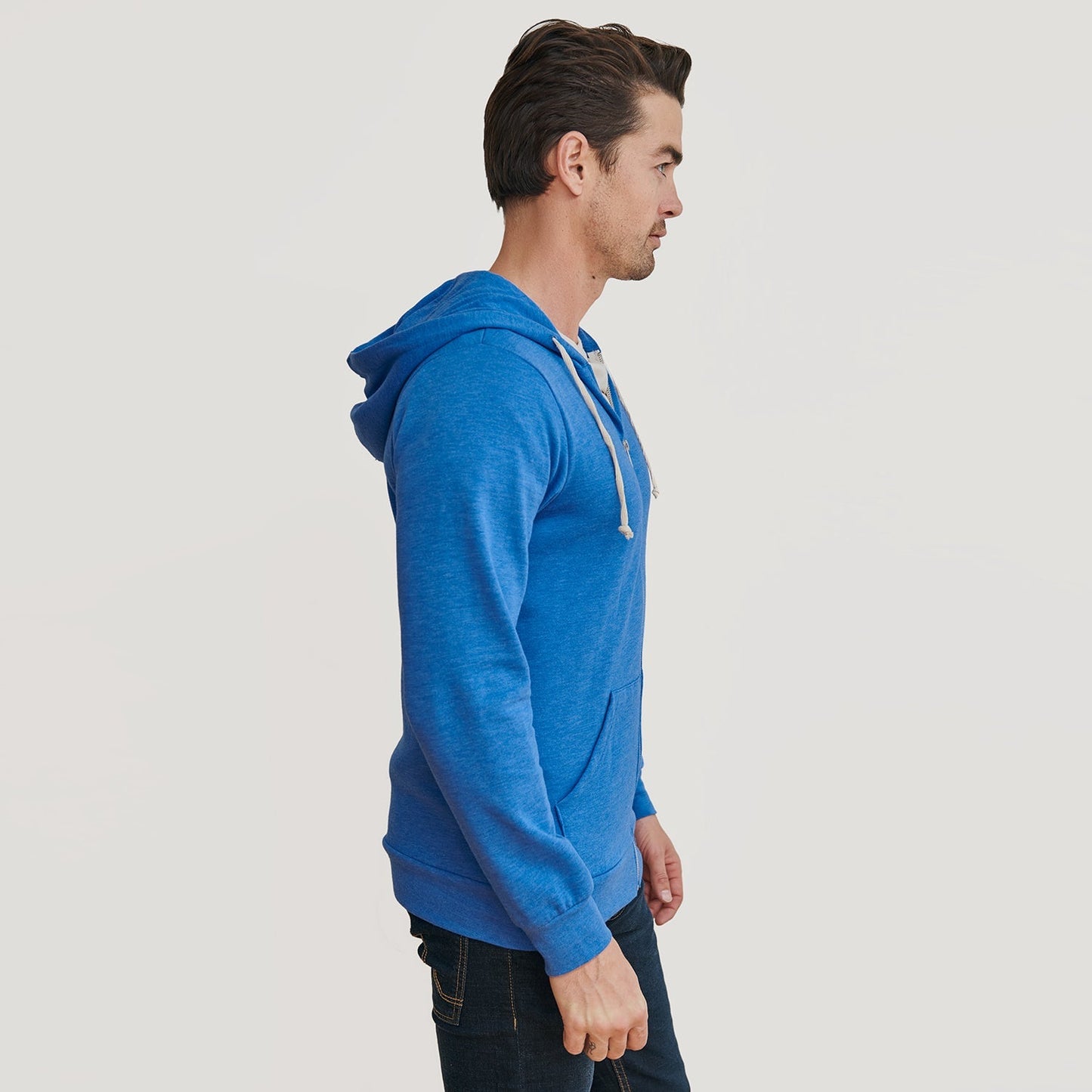 Pacific Blue Fleece Zip Hoodie