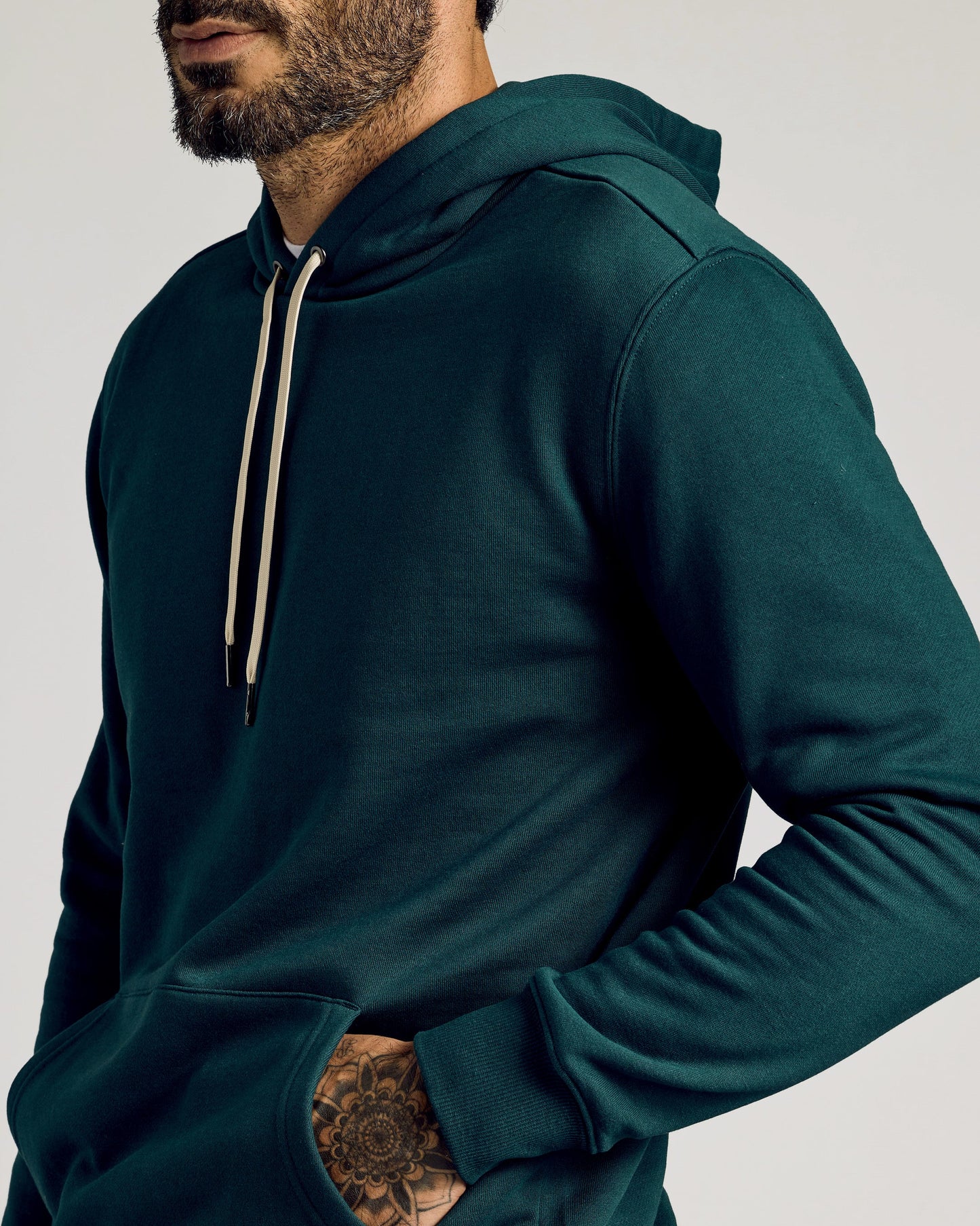 Emerald Fleece French Terry Pullover Hoodie