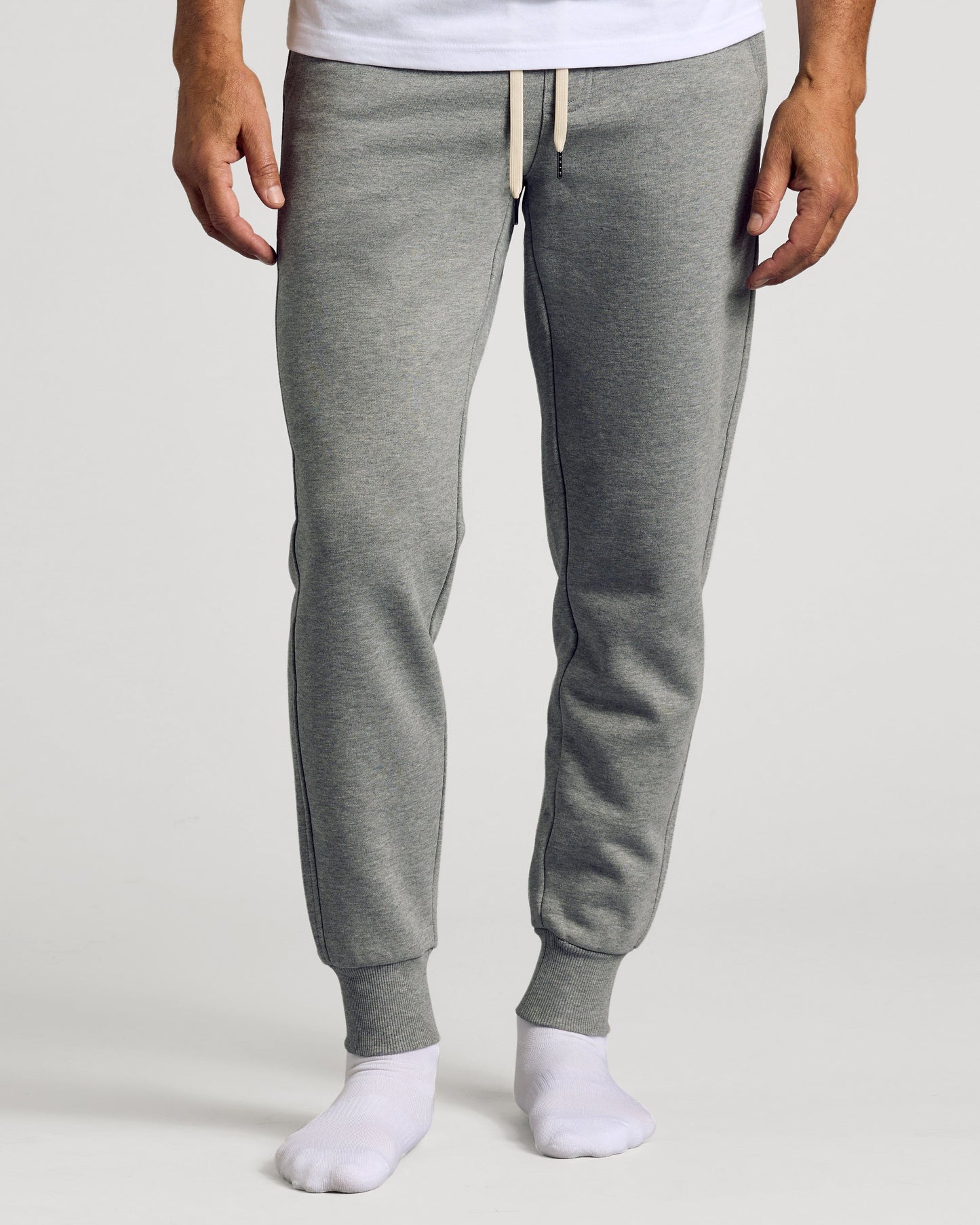 Dark Heather Gray Fleece French Terry Joggers