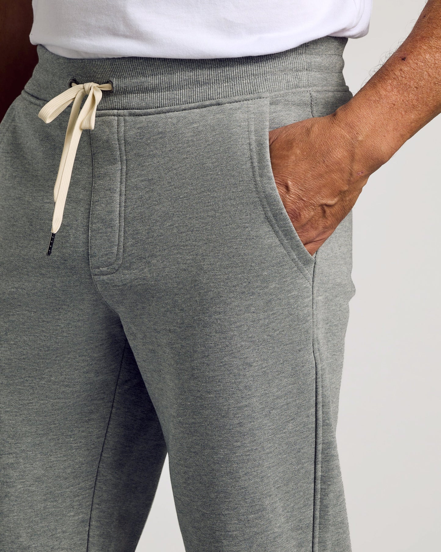Dark Heather Gray Fleece French Terry Joggers