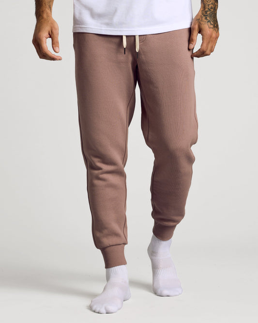 Slate Mauve Fleece French Terry Joggers