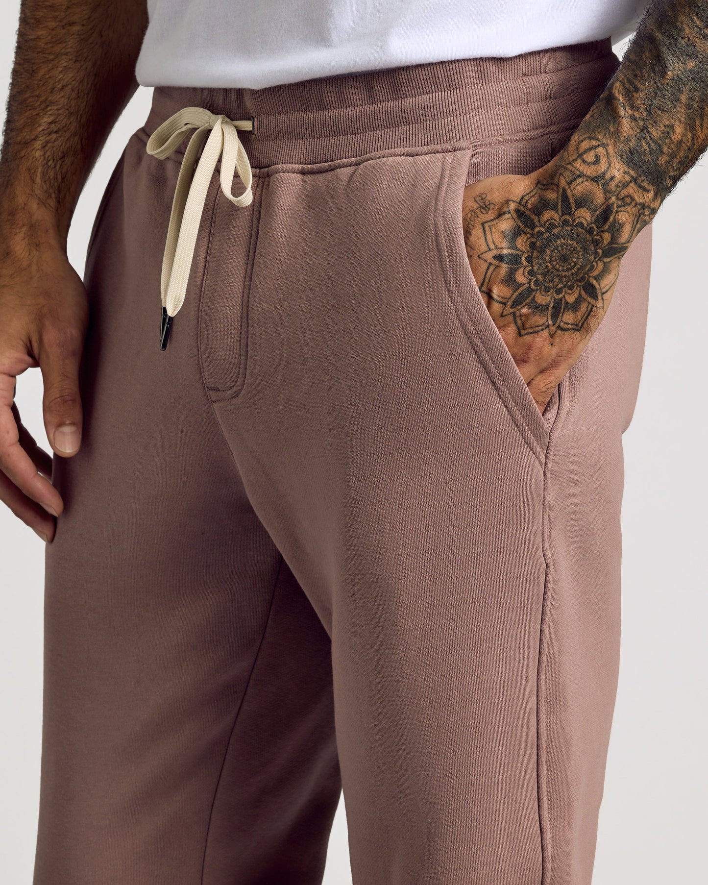 Slate Mauve Fleece French Terry Joggers