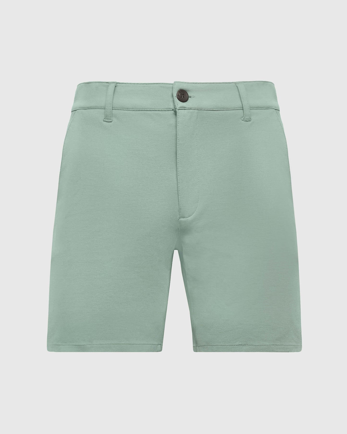 7" Slate Green Comfort Knit Chino Shorts