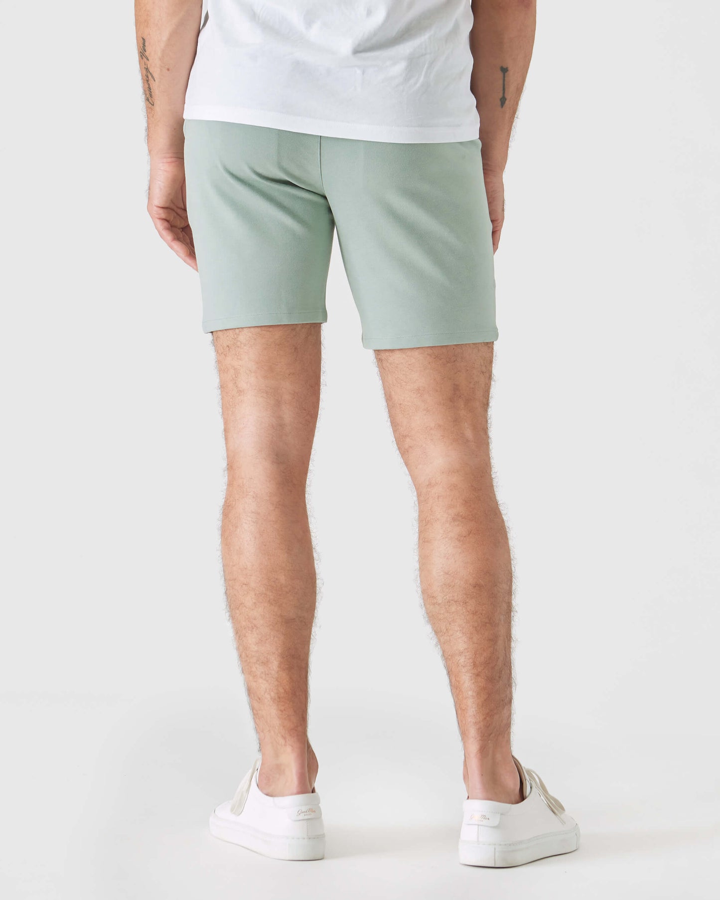 7" Slate Green Comfort Knit Chino Shorts