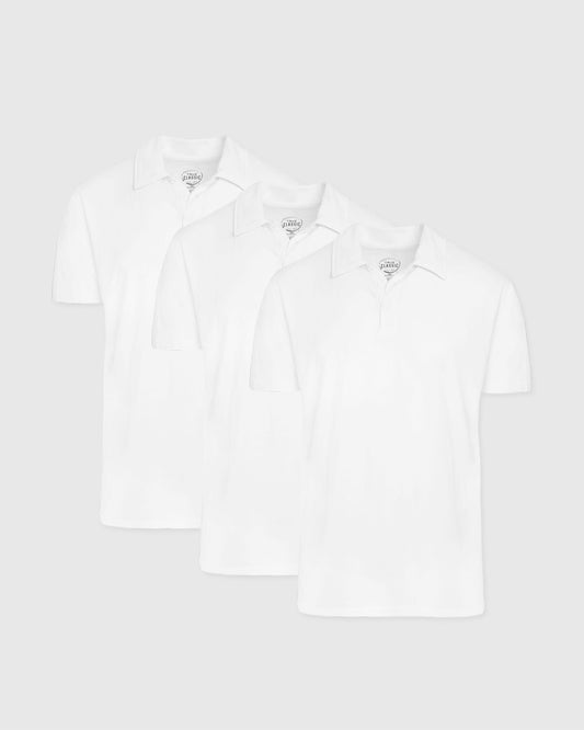 White Classic Polo 3-Pack