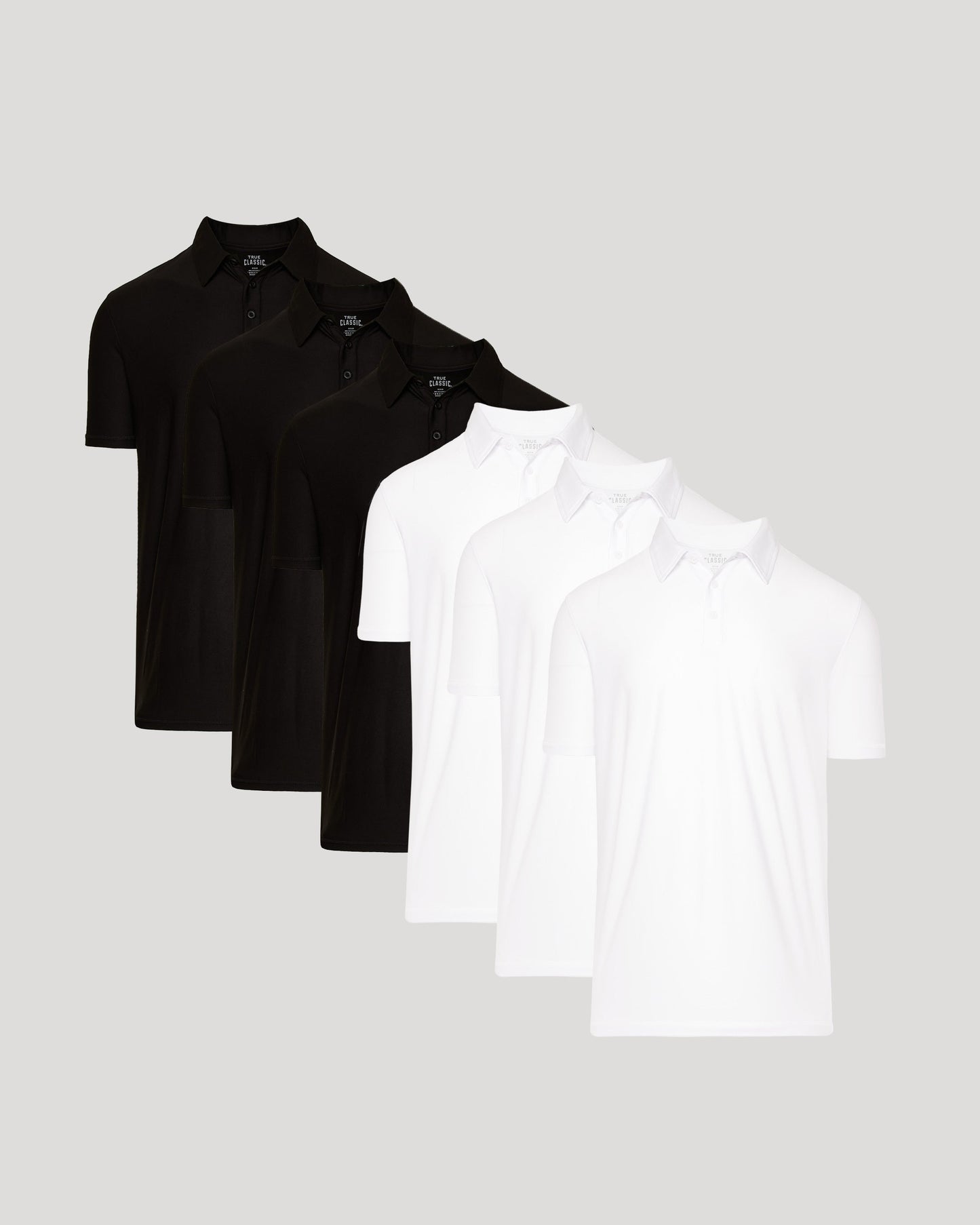 Black & White Active Polo 6-Pack
