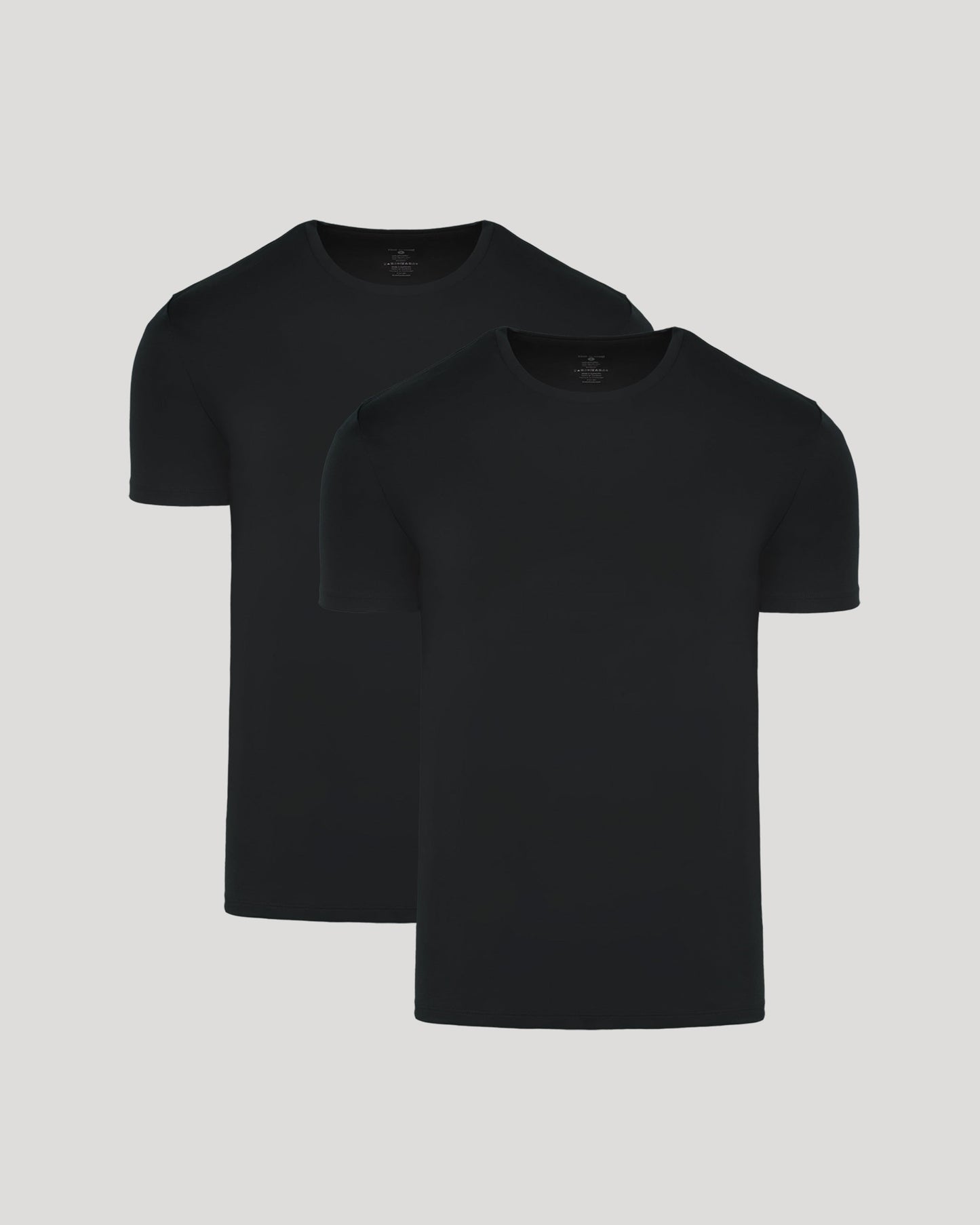 Black Pima Crew Neck 2-Pack