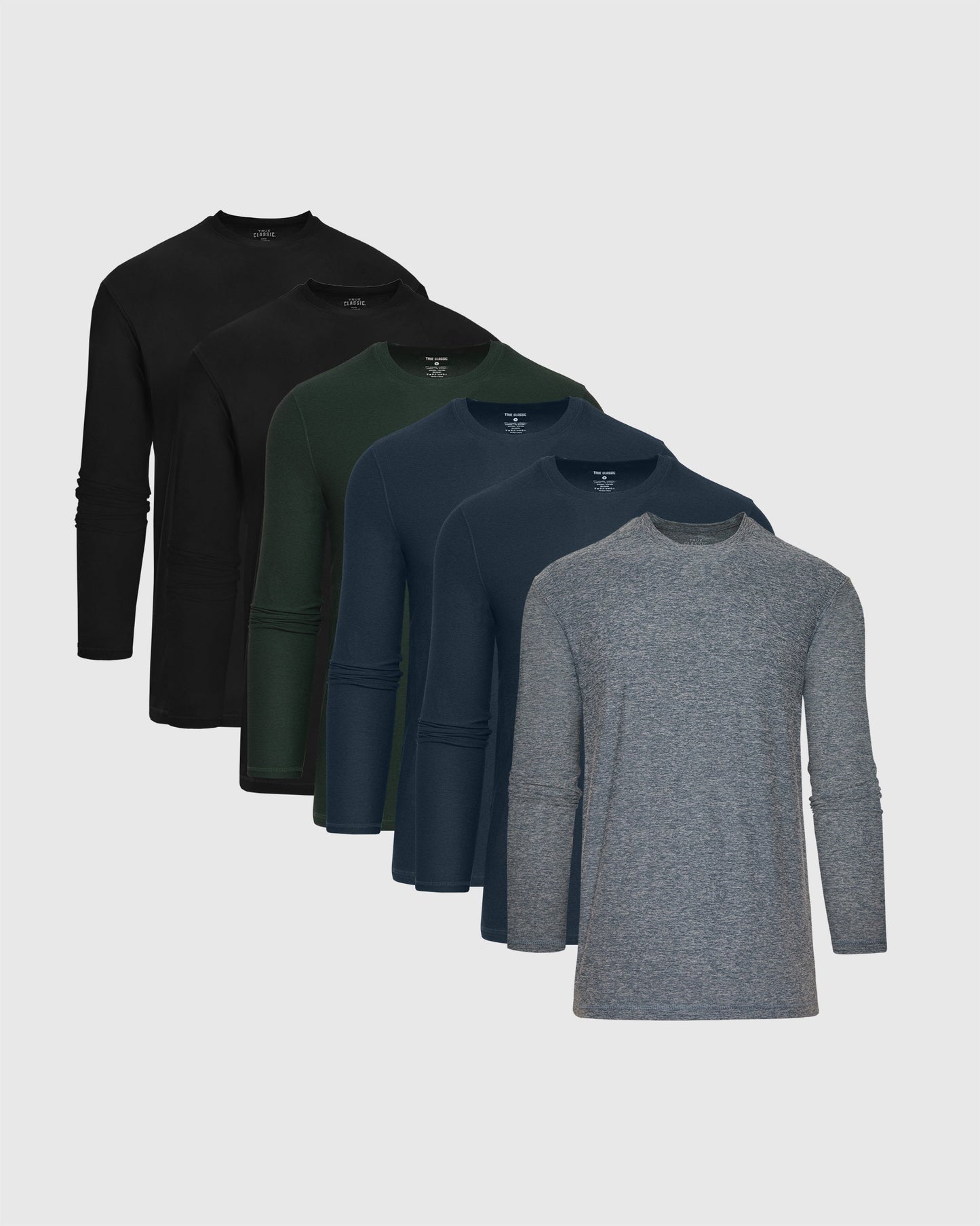 Ocean Depths Active Long Sleeve Crew 6-Pack