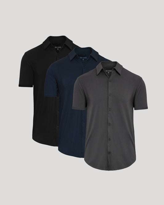Short Sleeve Knit Shirt 3-Pack