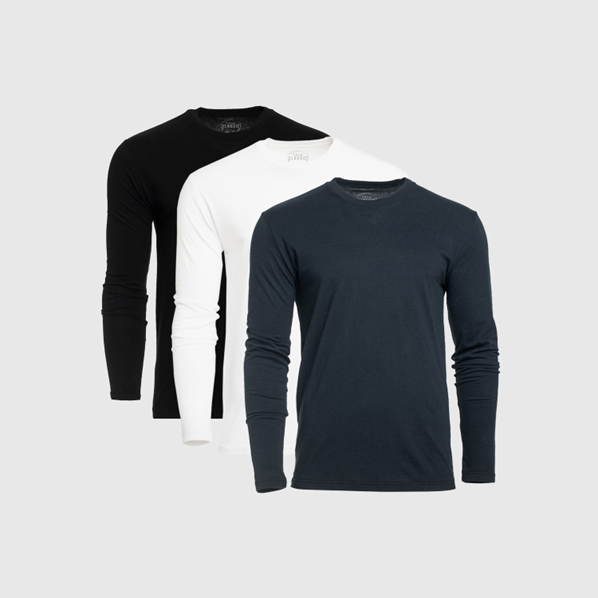 The Essentials Classic Long Sleeve Crew Neck 3-Pack