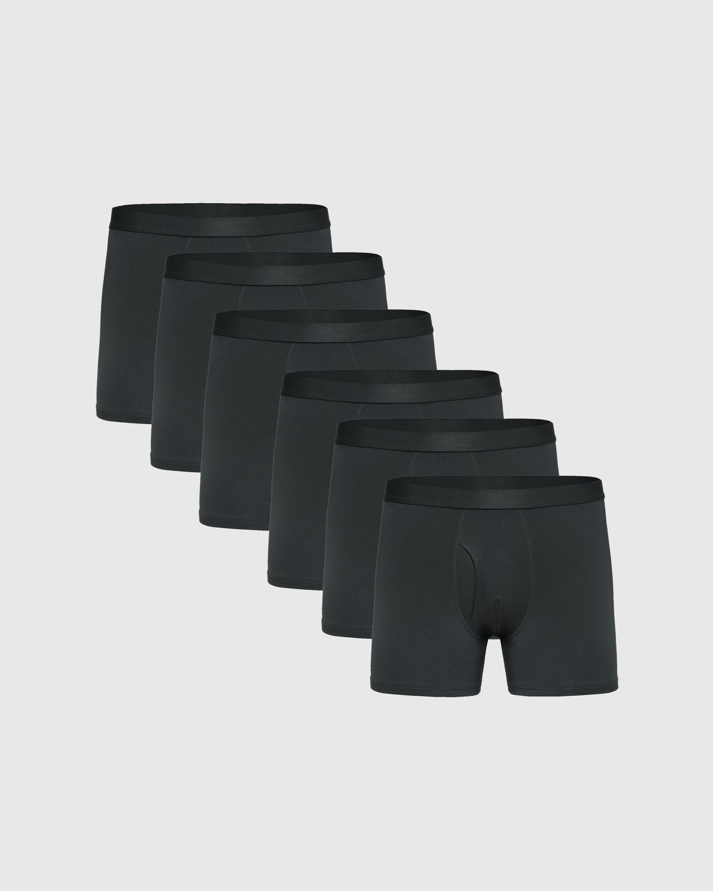 Carbon Boxer Trunks W/ Fly 6-Pack
