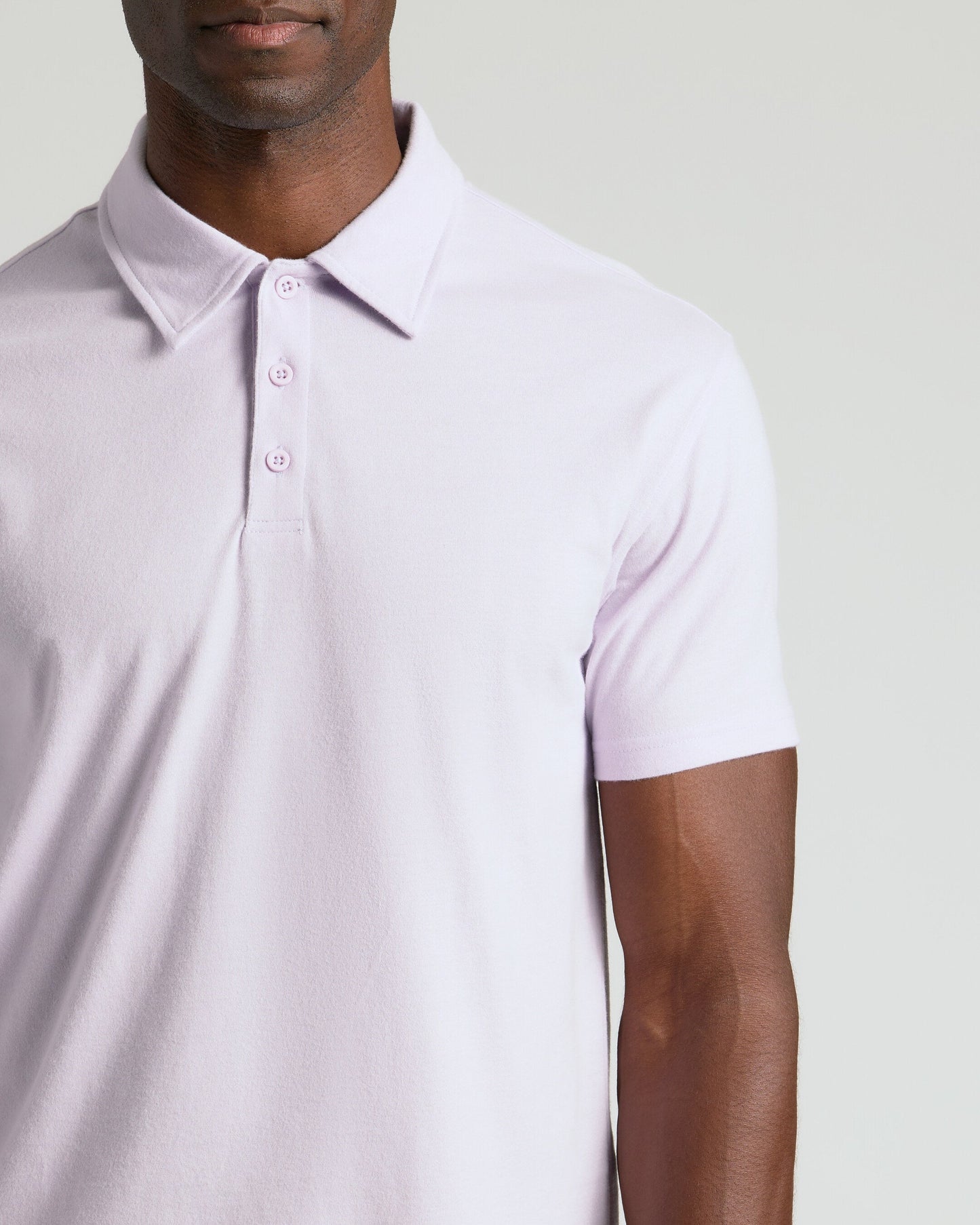 Heather Orchid Short Sleeve Polo