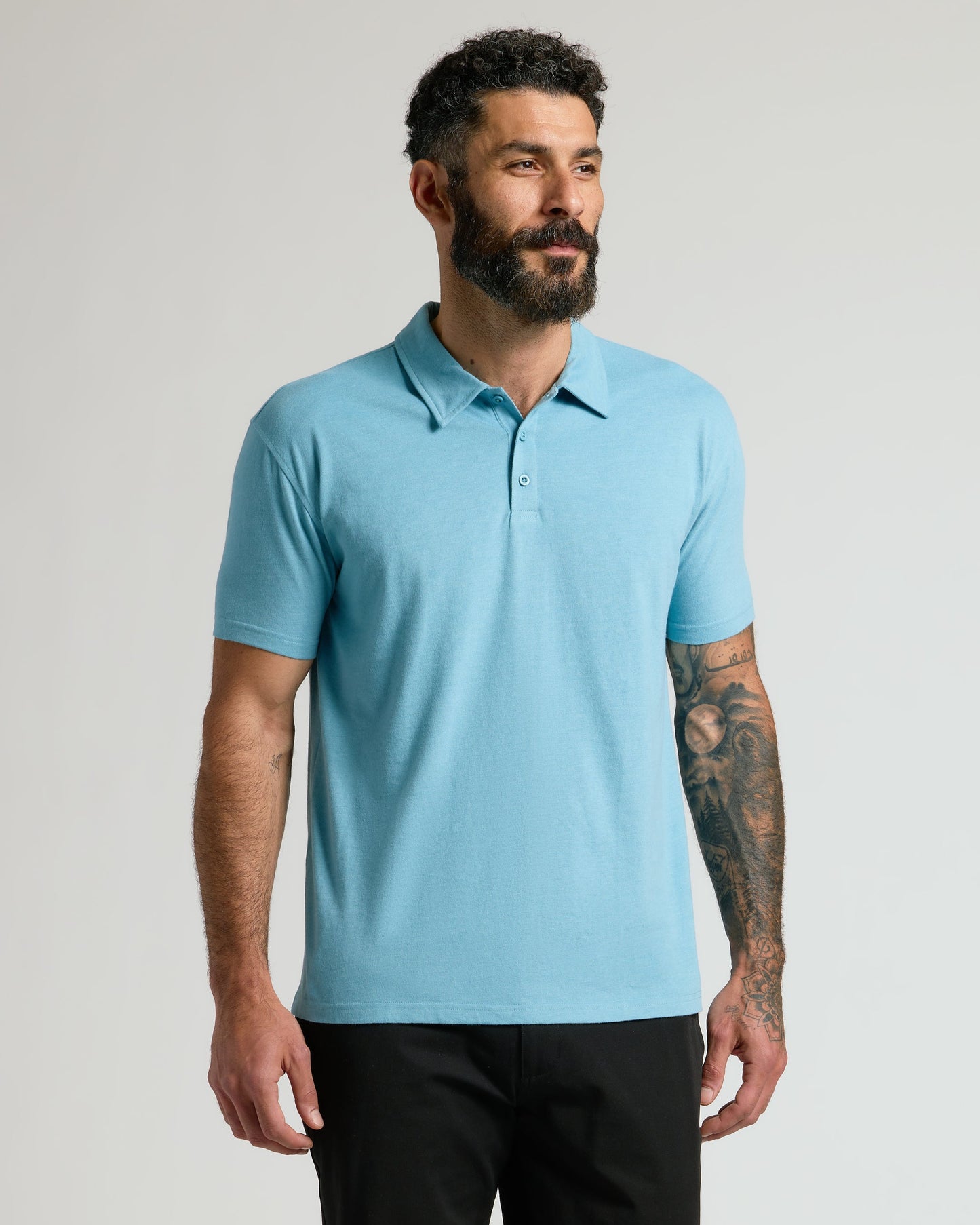 Heather Voyager Short Sleeve Polo