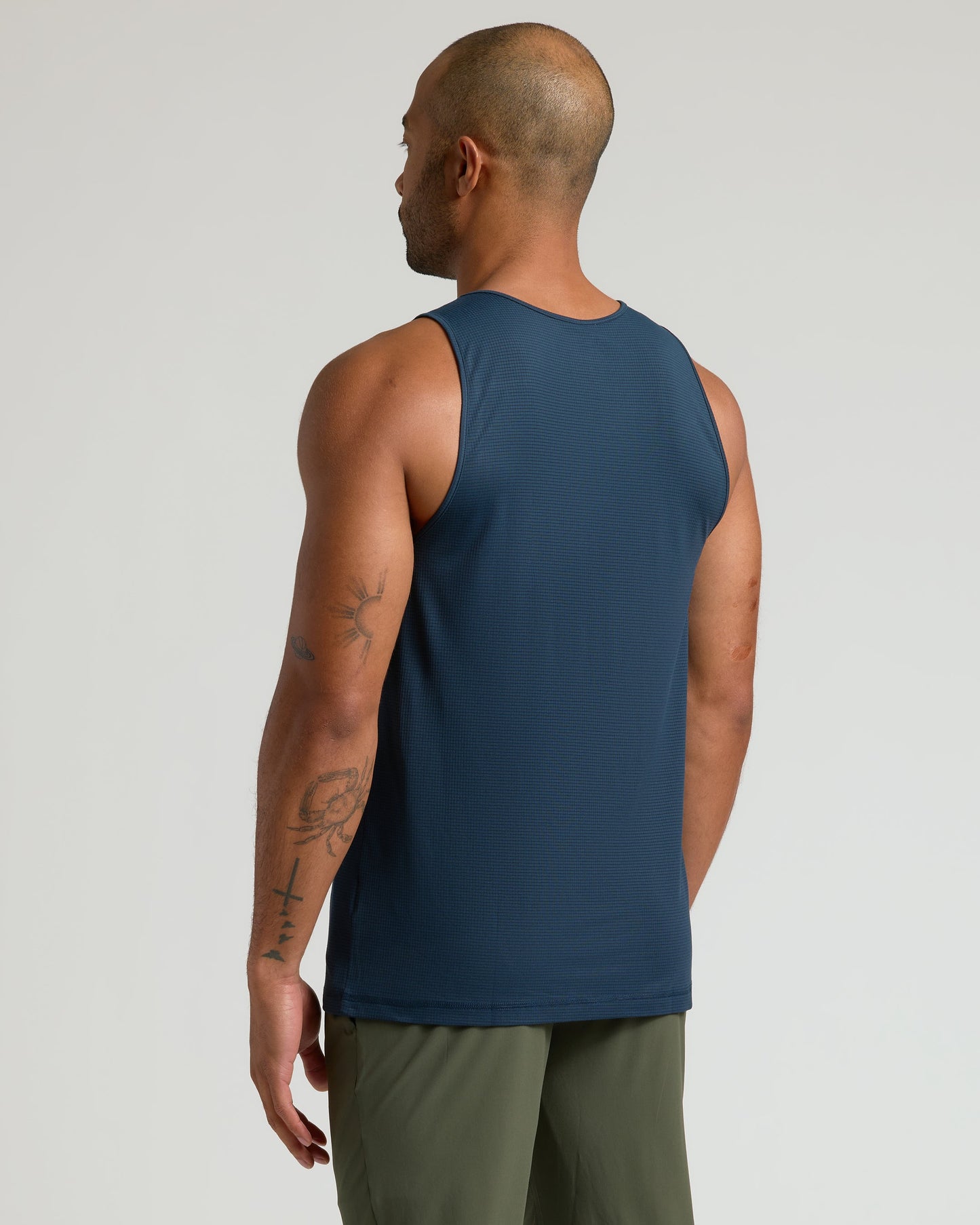 Navy Sleeveless Active Mesh Tank 3-Pack