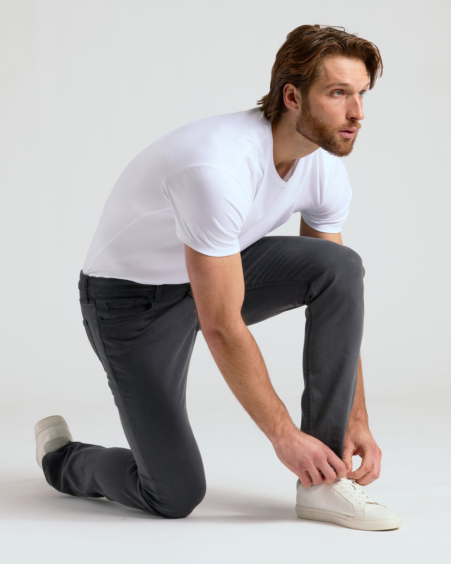 Gray Wash Slim Comfort Stretch Jeans